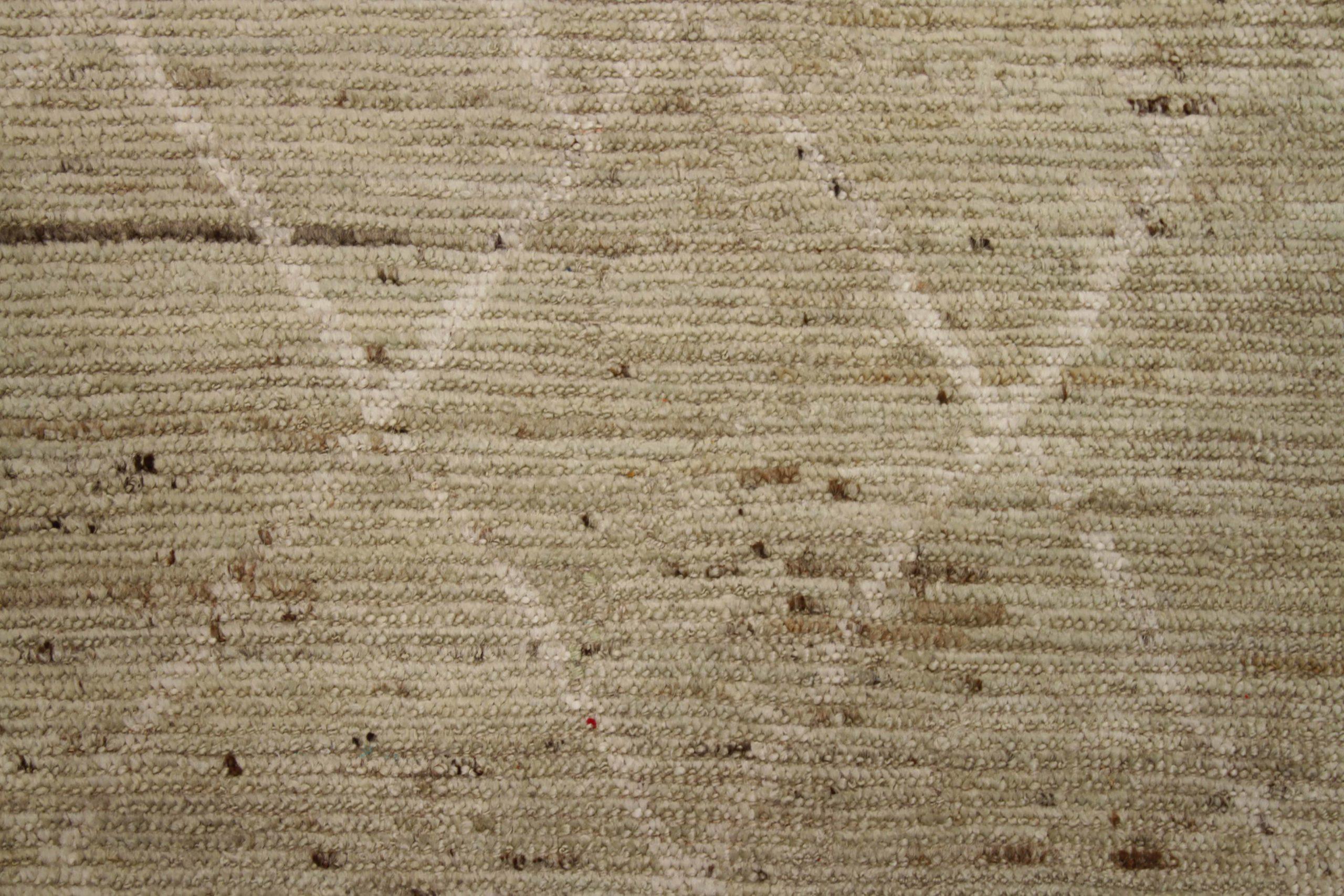 XX secolo Tappeto Afghanistan Marocchino Circa 1990 - Lana Avorio Taupe Design - 90536 in vendita