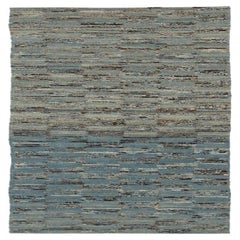 Afghanistan Moroccan Runner Rug - Wool Blue Brown Ivory - 90505