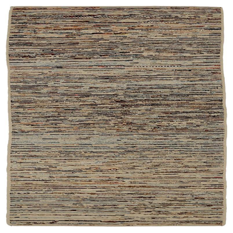 Tapis de course marocain Afghanistan - Laine Bleu Brown Ivoire - 90560