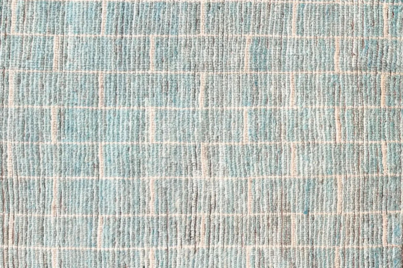 20th Century A Long Blue River From Afghanistan - Moroccan Runner Rug - ( 50 x 156 ) For Sale