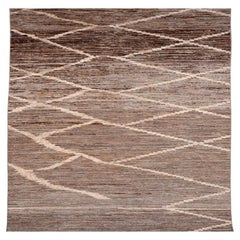 Tappeto Afghanistan Moroccan Runner - Design Marrone Lana - 96362