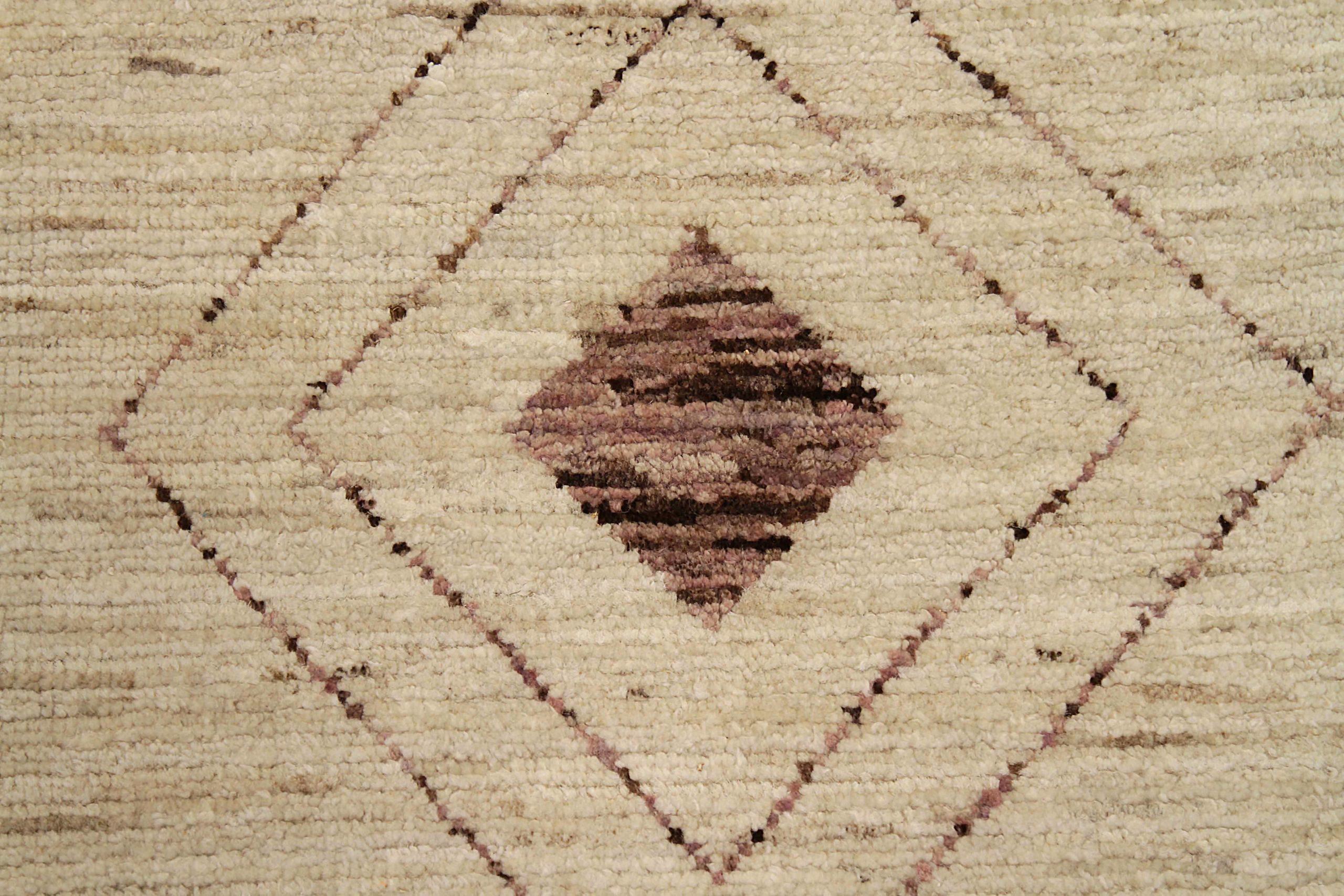 Tapis de course marocain Afghanistan - Laine Brown Design/One - 90467 Excellent état - En vente à Dallas, TX