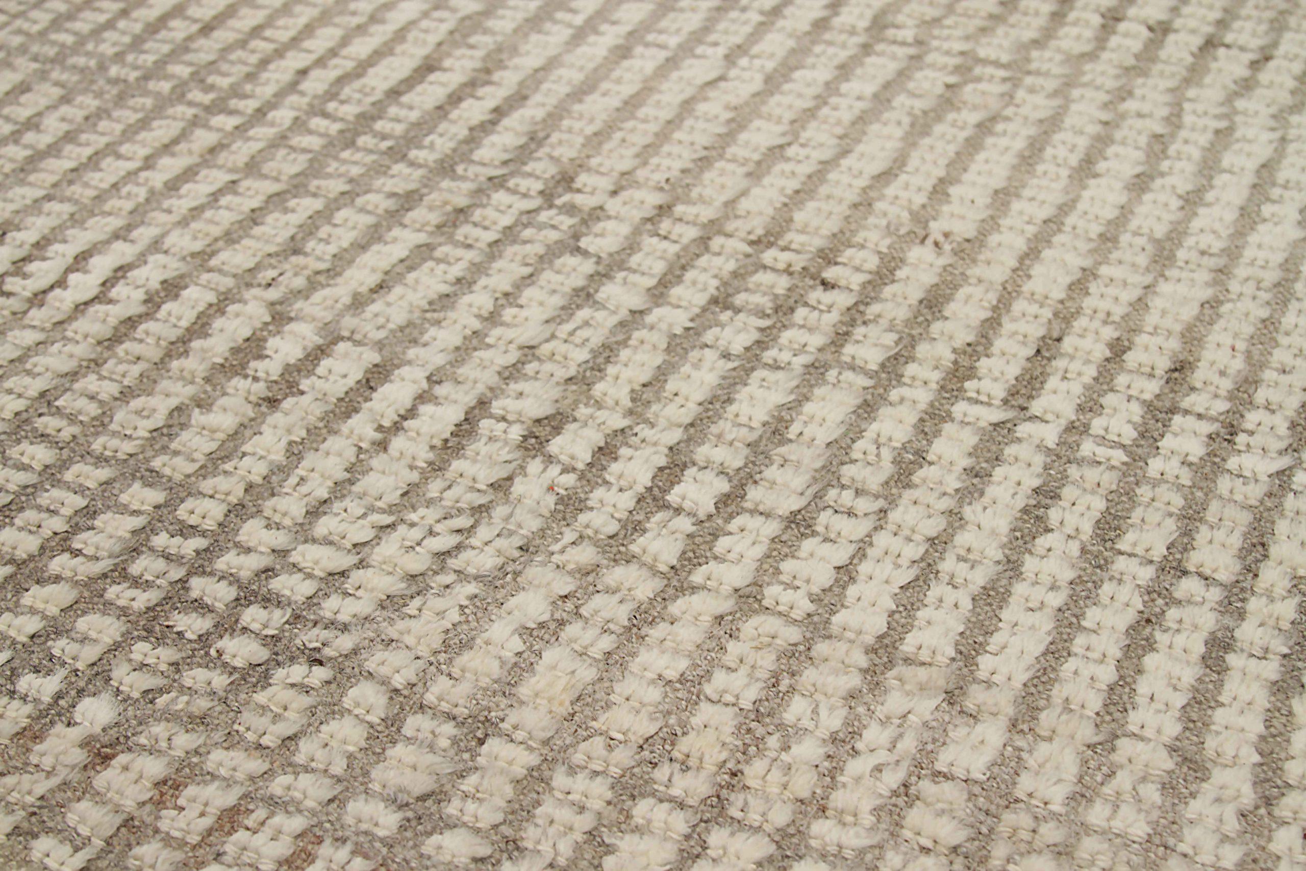 Afghanistan Marokkanischer Läufer Teppich - Wolle Braun Elfenbein Design - 92245 (Afghanisch) im Angebot