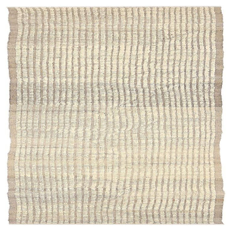 Tappeto Afghanistan Moroccan Runner - Design Lana Marrone Avorio - 92245