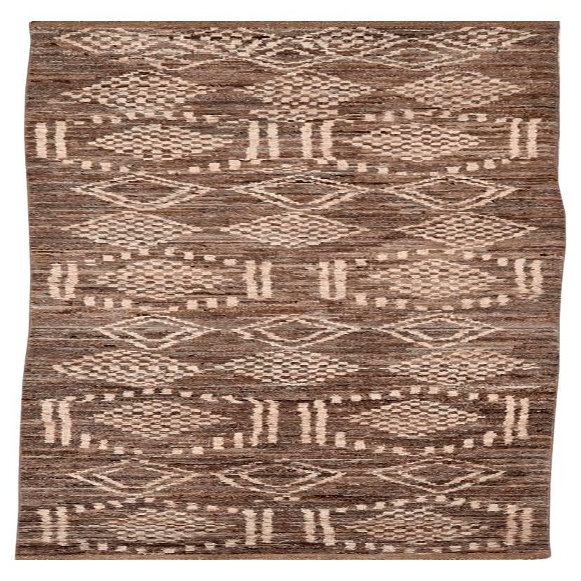 Tapis de course marocain Afghanistan - Laine Brown Design/One - 96367