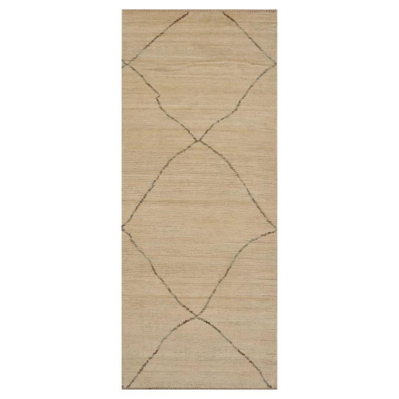 Tapis de course marocain Afghanistan - Laine Brown Design/One - 98496