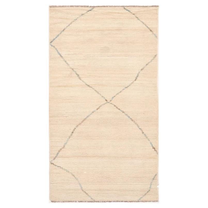 Tapis de course marocain Afghanistan - Laine Brown Design/One - 98502