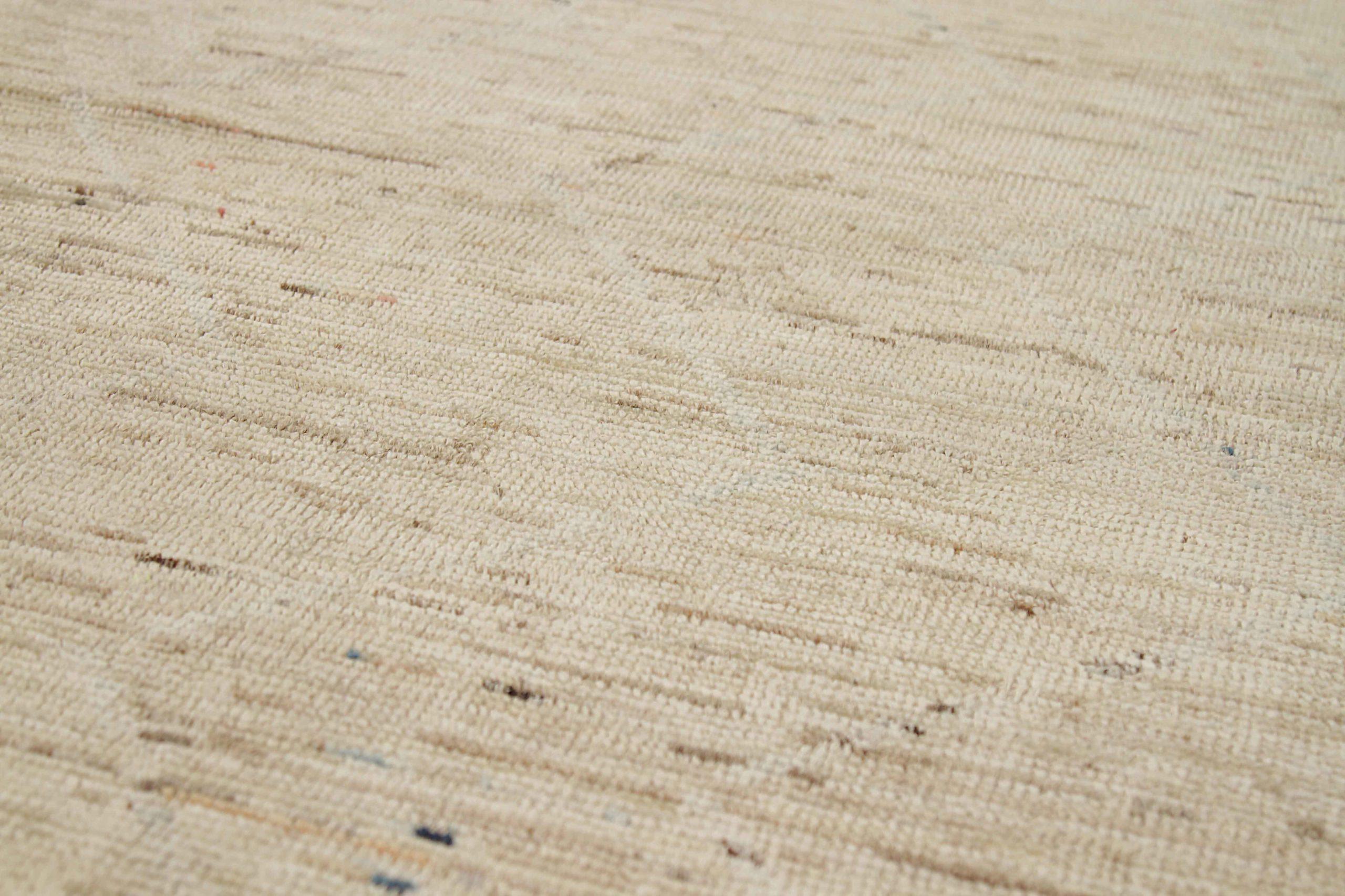 Marokkanischer Afghanistan-Läufer aus Wolle – elfenbeinfarbenes Design – 90454 im Zustand „Hervorragend“ im Angebot in Dallas, TX