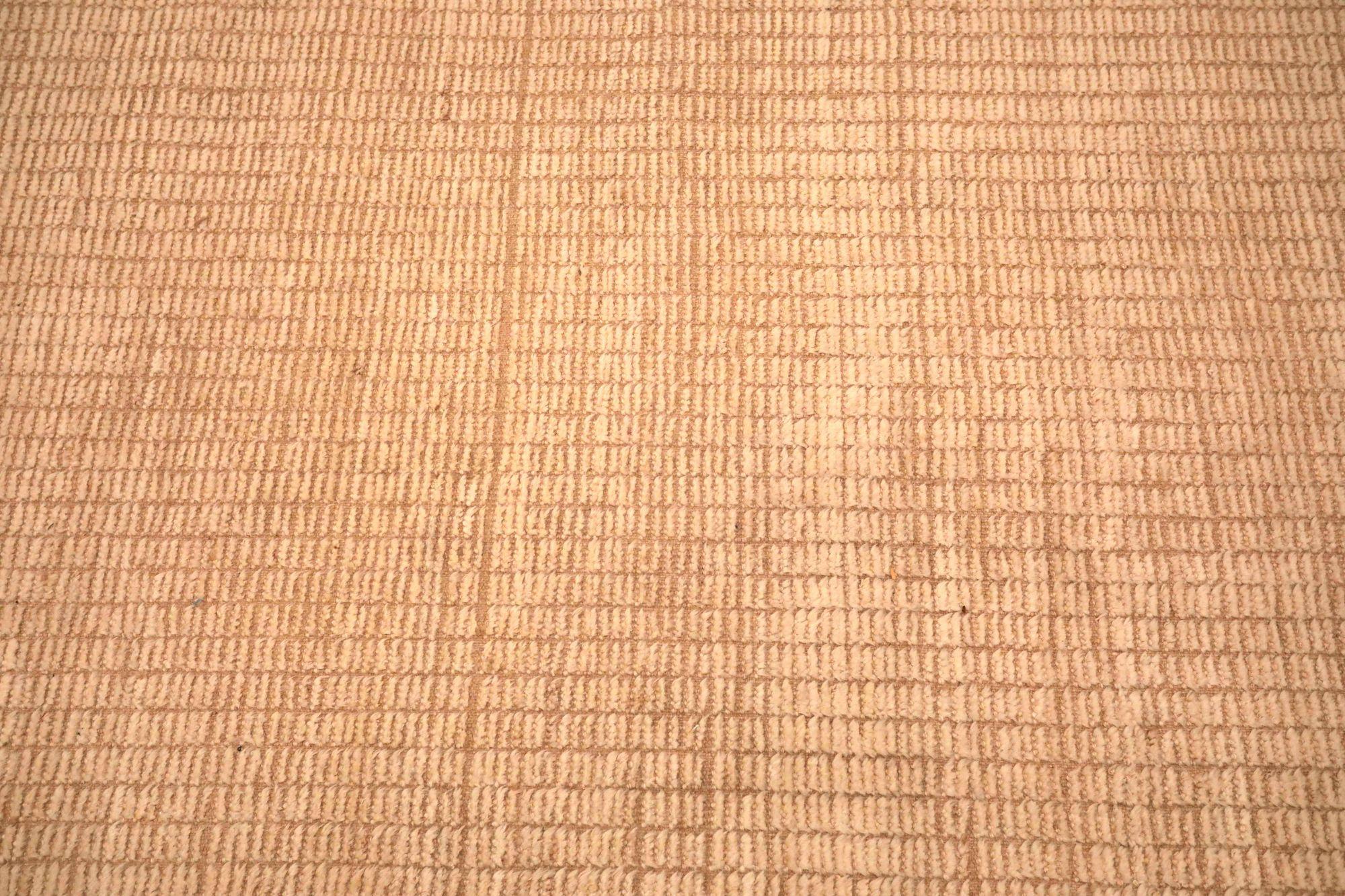 Afghan Moroccan Runner: Beige & Subtle Grid Texture

A Graceful Path of Subtle Hues and Artistic Flow
This captivating Afghan Moroccan runner offers sophisticated artistry. Its elongated field, in a beautiful muted beige, provides a tranquil