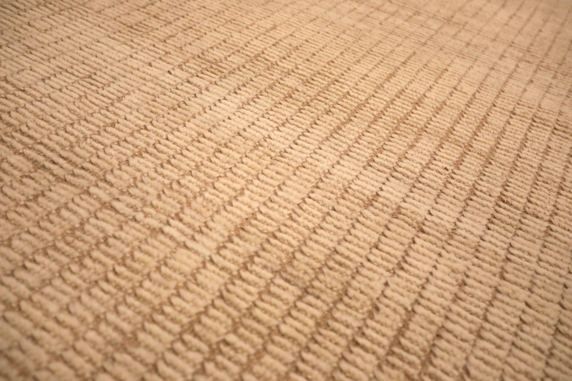 Afghanistan Moroccan Runner Rug - Wool Ivory Design - 93586 In Excellent Condition For Sale In Dallas, TX
