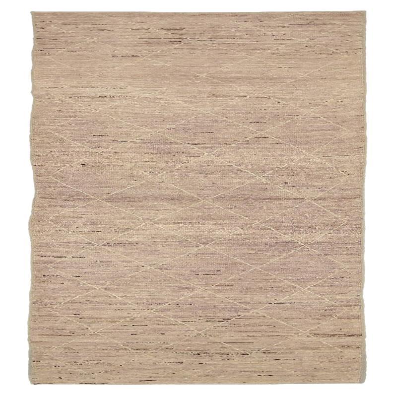 Afghanistan Moroccan Runner Rug - Wool Ivory Pink Taupe - 90482
