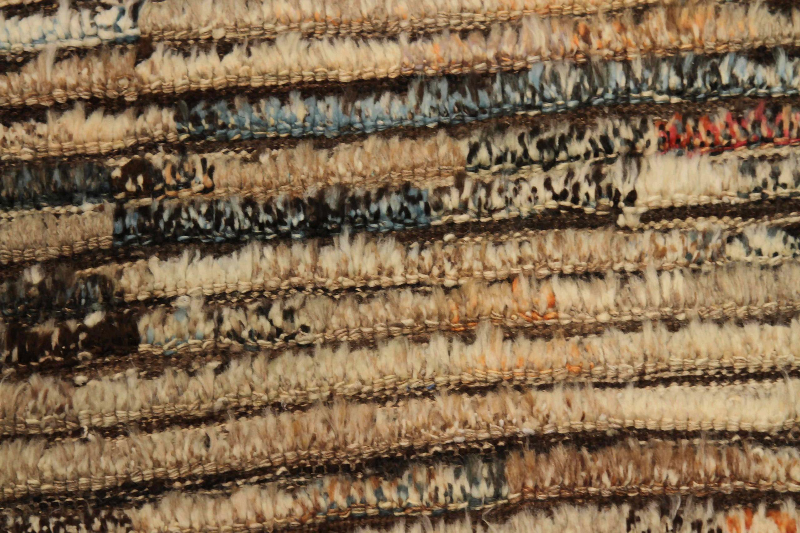 Afghanistan Marokkanischer Kleiner Teppich CIRCA 1990 - Wolle Braun Elfenbein Design - 90425 (20. Jahrhundert) im Angebot