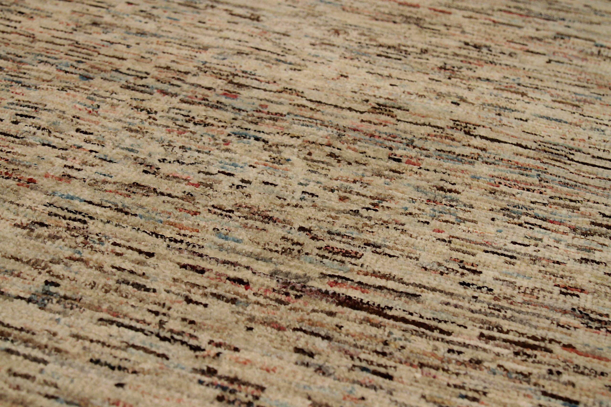 Afghanistan Marokkanischer Kleiner Teppich CIRCA 1990 - Wolle Braun Elfenbein Rot Design - 90522 (20. Jahrhundert) im Angebot