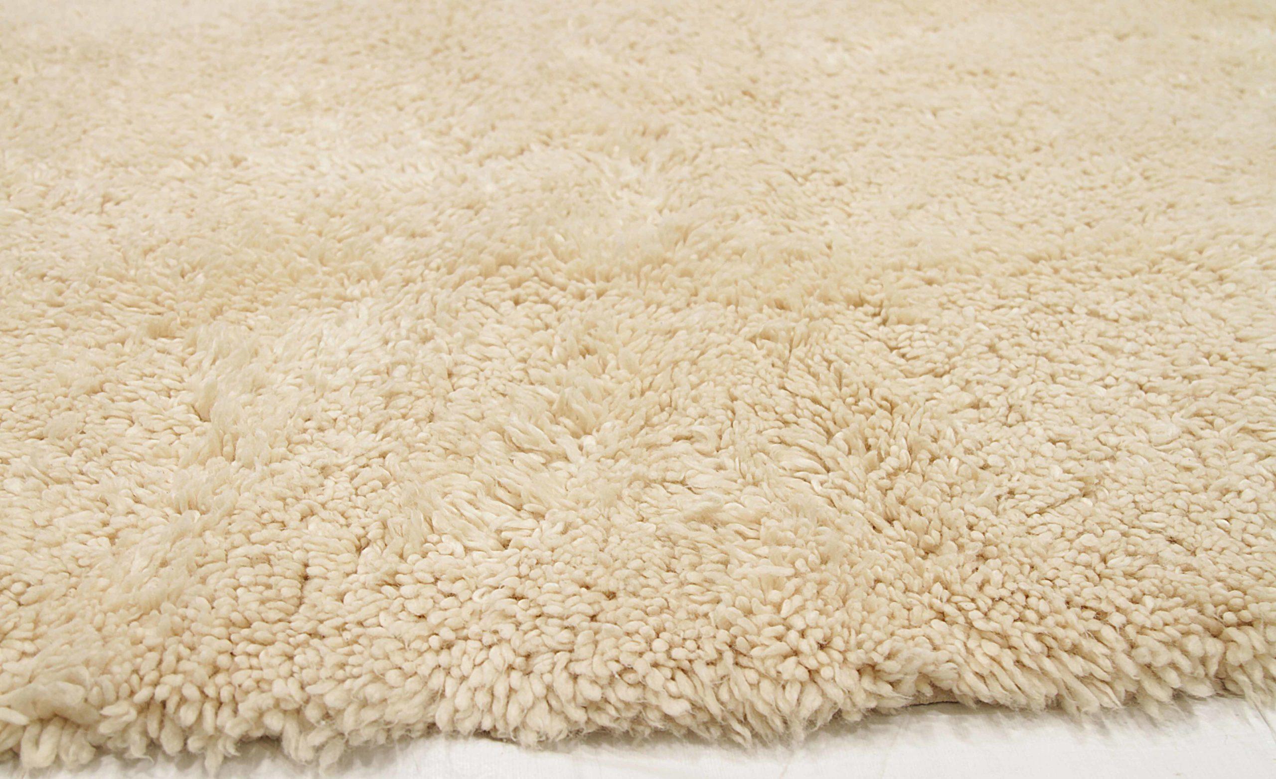 Afghanistan Moroccan Small Rug Circa 1990 - Wool Ivory Design - 92509 In Excellent Condition For Sale In Dallas, TX