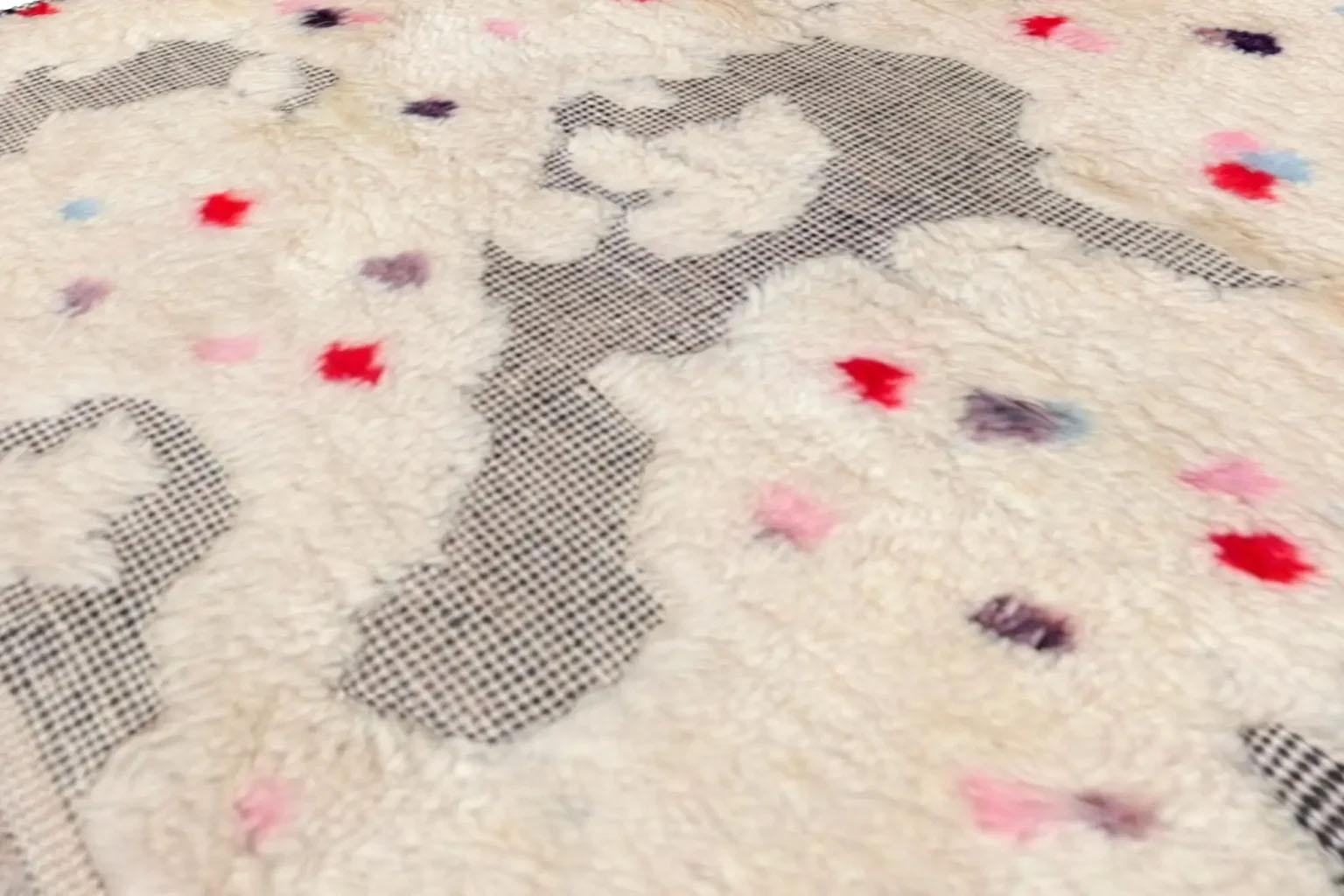 Alfombra Marroquí Afgana Small Design - Lana Marfil Rojo - 93599 en venta 1