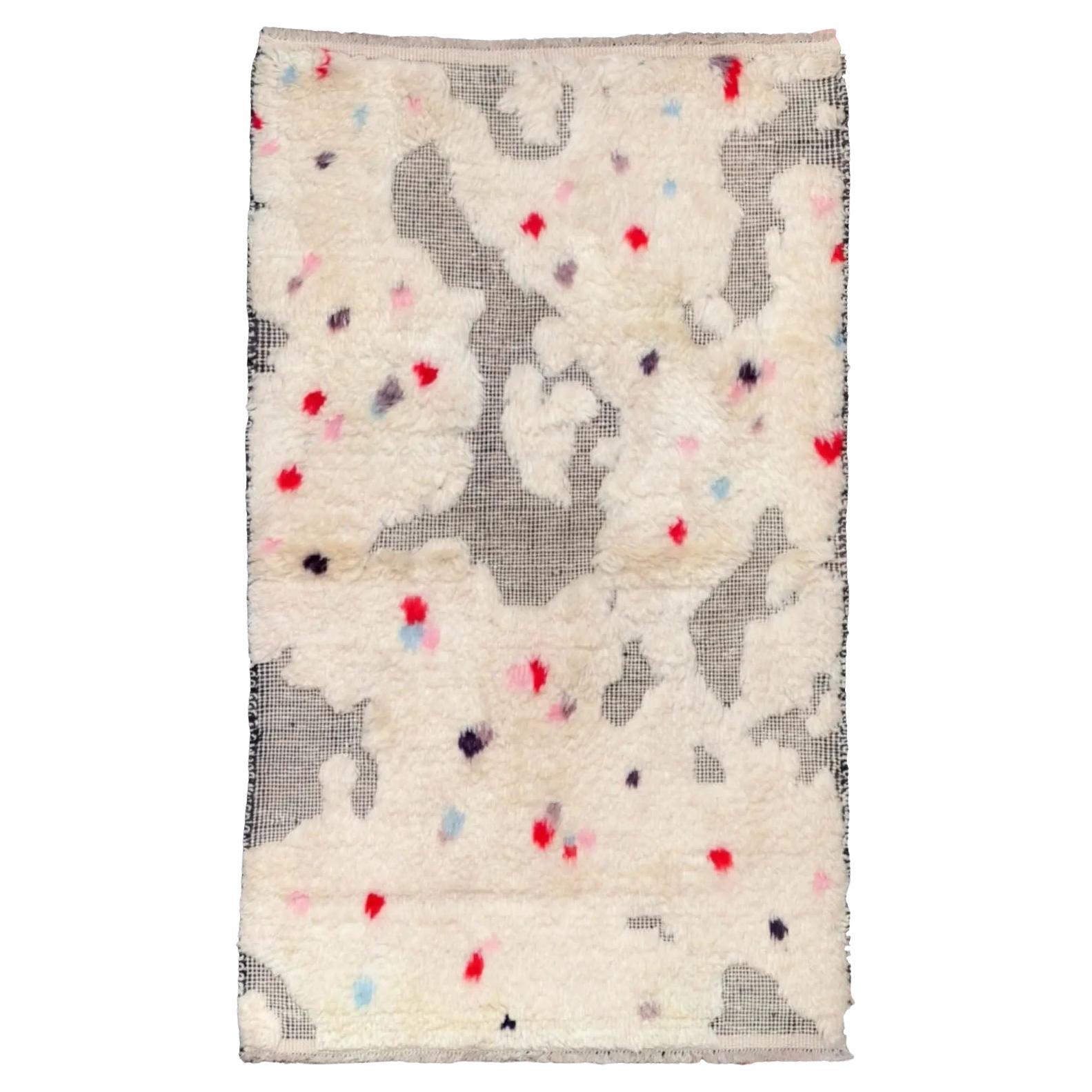 Tappeto Afghanistan Moroccan Small - Lana Avorio Rosso Design - 93599