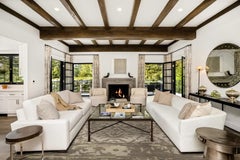 Turkey Oushak Area Rugs Circa 1990 - Brown Ivory Design