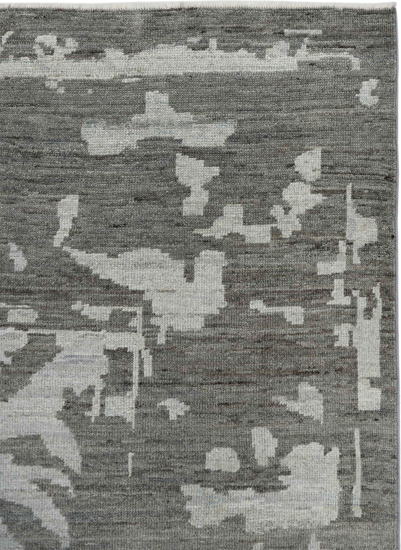 Afghano Tappeti Afghanistan Oushak Circa 1990 - Lana Marrone Avorio Design - 90728 in vendita