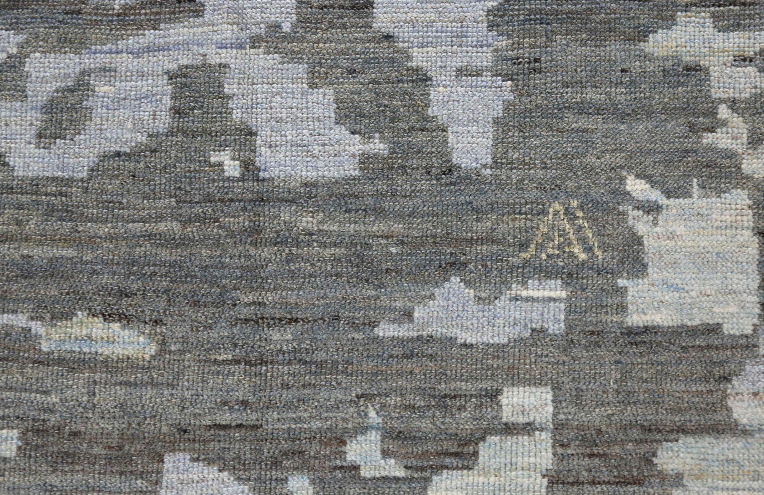 XX secolo Tappeti Afghanistan Oushak Circa 1990 - Lana Marrone Avorio Design - 90728 in vendita