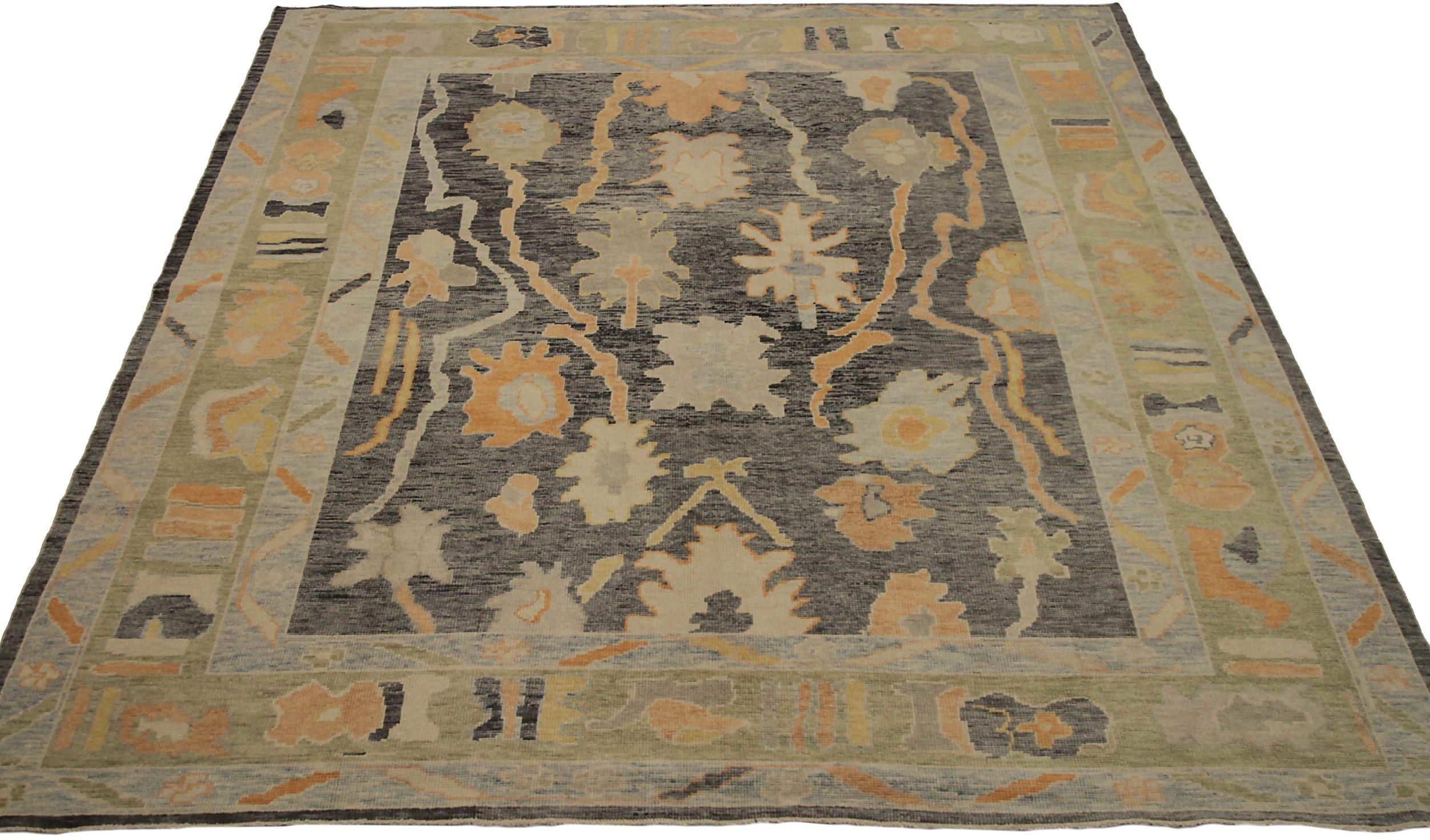 Discover the elegance of Afghanistan Oushak featuring Area Rugs in Circa 1990. Designed with Wool and BrownIvoryOrange, this exclusive design is perfect for enhancing your space.
