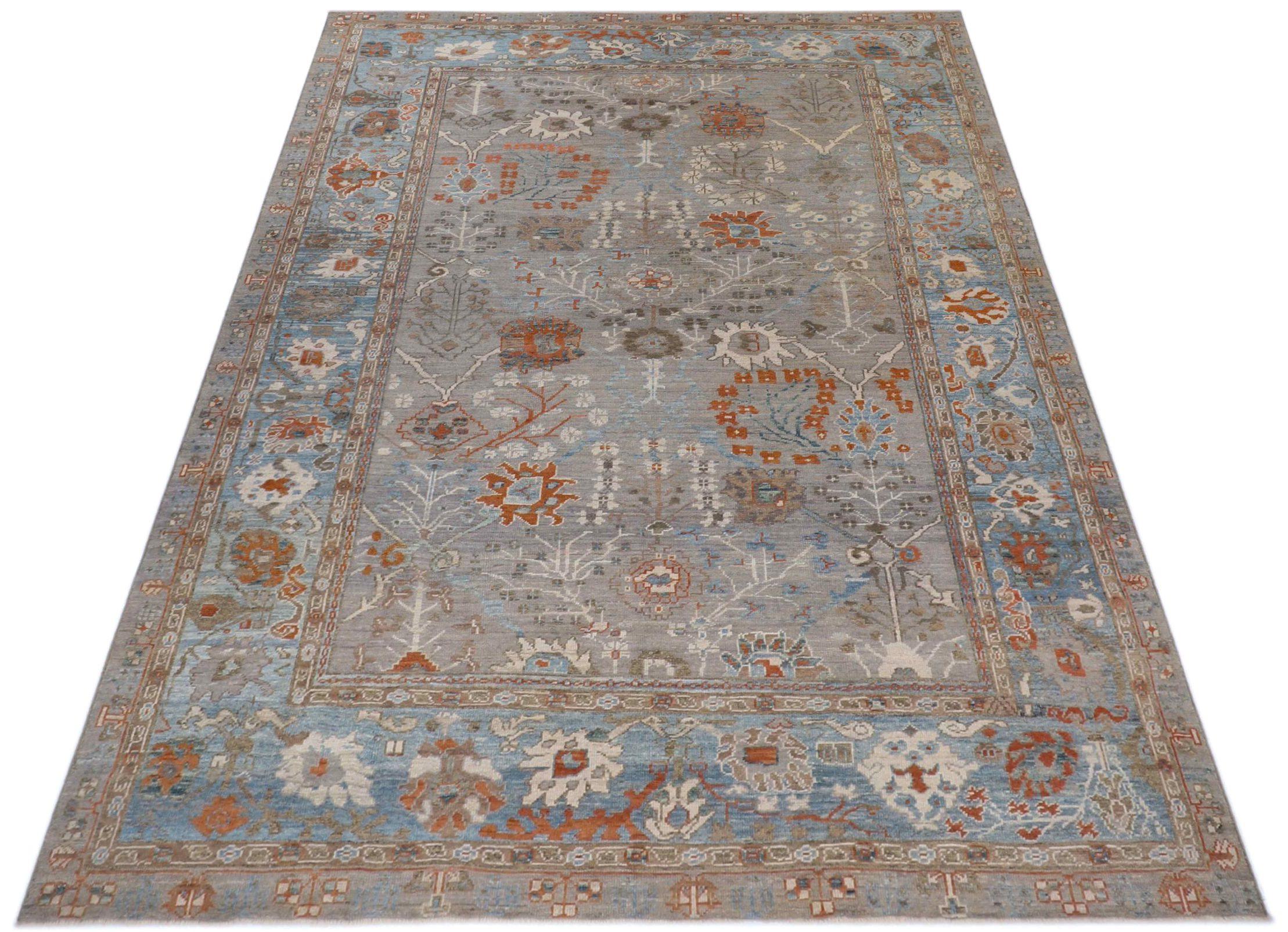 Entdecken Sie die Eleganz von Afghanistan Oushak mit Teppichen von Circa 1990. Dieses exklusive Design aus Wolle und IvoryRedTaupe ist perfekt, um Ihren Raum zu verschönern.