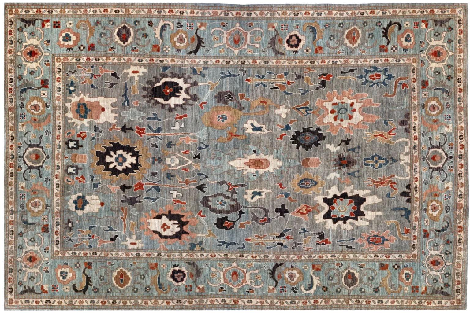 Découvrez l'élégance des tapis d'Afghanistan Oushak de Circa 1990. Conçu avec de la laine et du Design/One, ce design exclusif est parfait pour mettre en valeur votre espace.