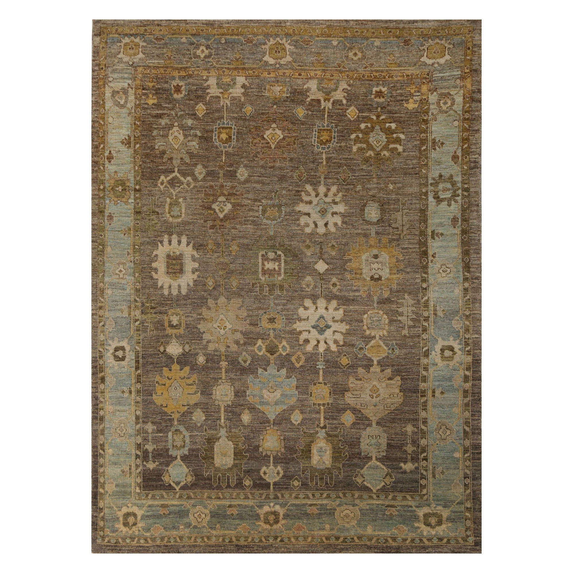 Tappeti Afghanistan Oushak - Design Marrone Lana - 96215