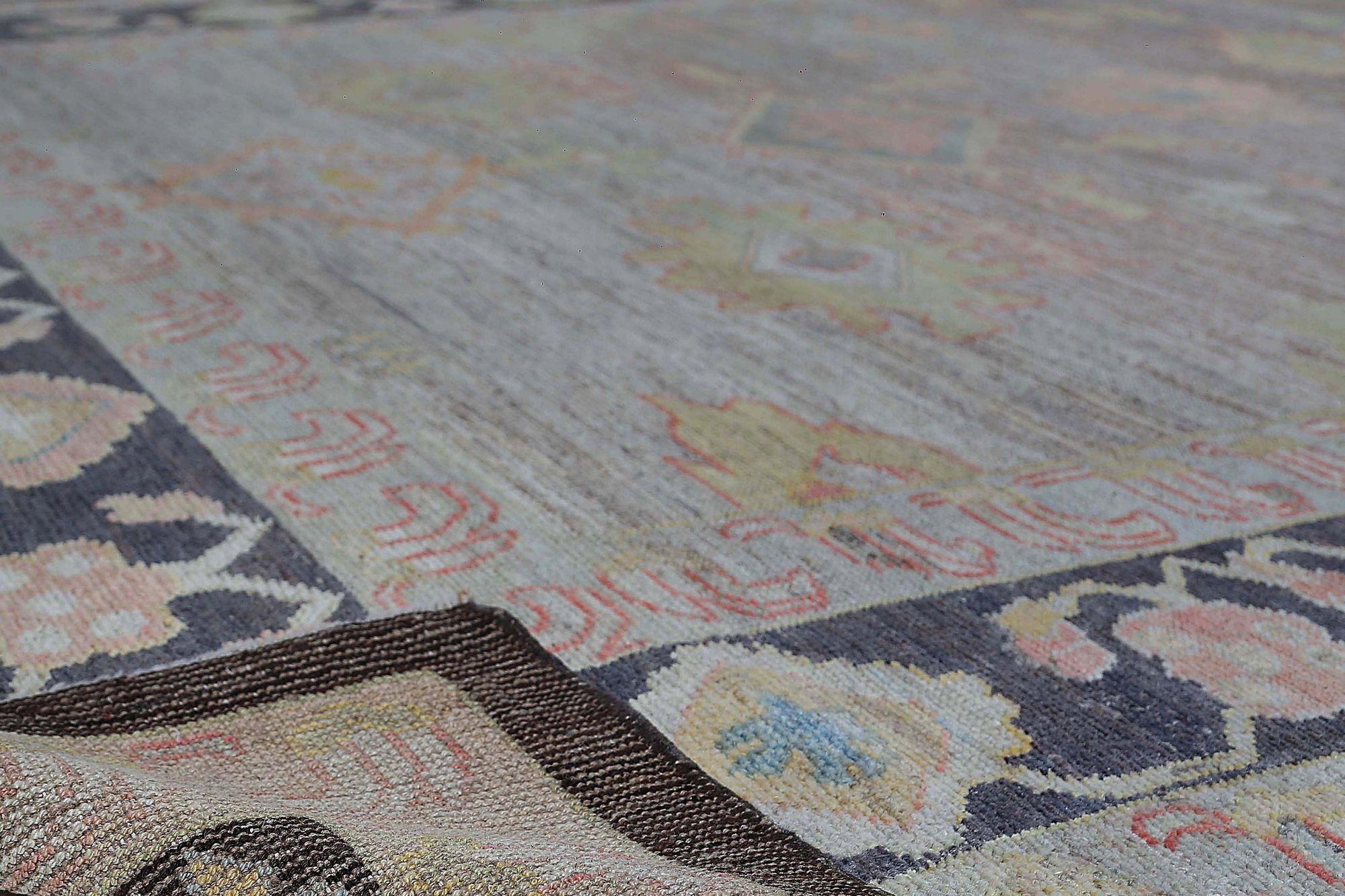 Discover the elegance of Afghanistan Oushak featuring Area Rugs in Circa 1990. Designed with Wool and Brown, this exclusive design is perfect for enhancing your space.
