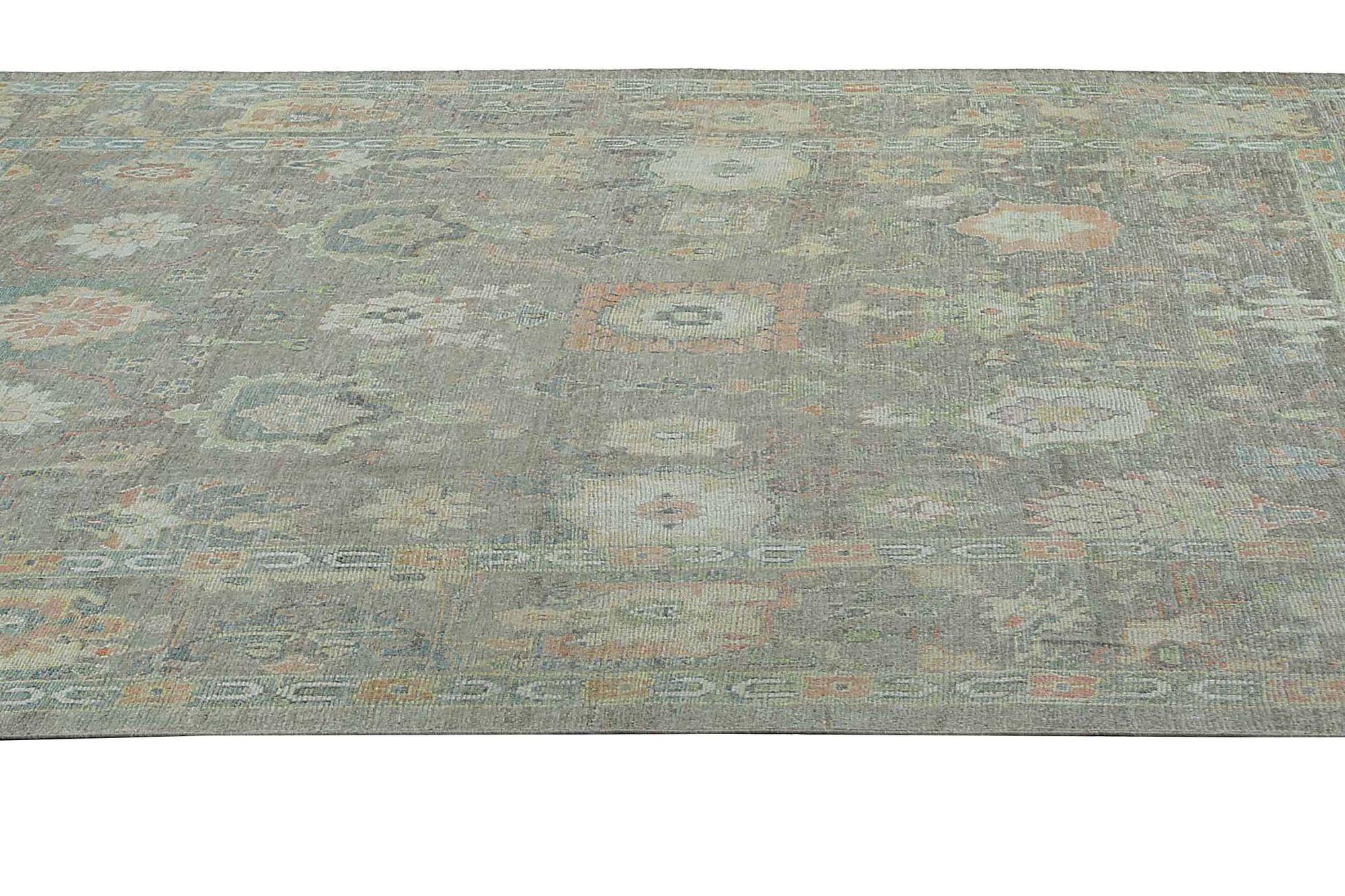 Alfombras de Afganistán Oushak - Lana Diseño Marrón - 97256 en Excelente estado para la venta en Dallas, TX