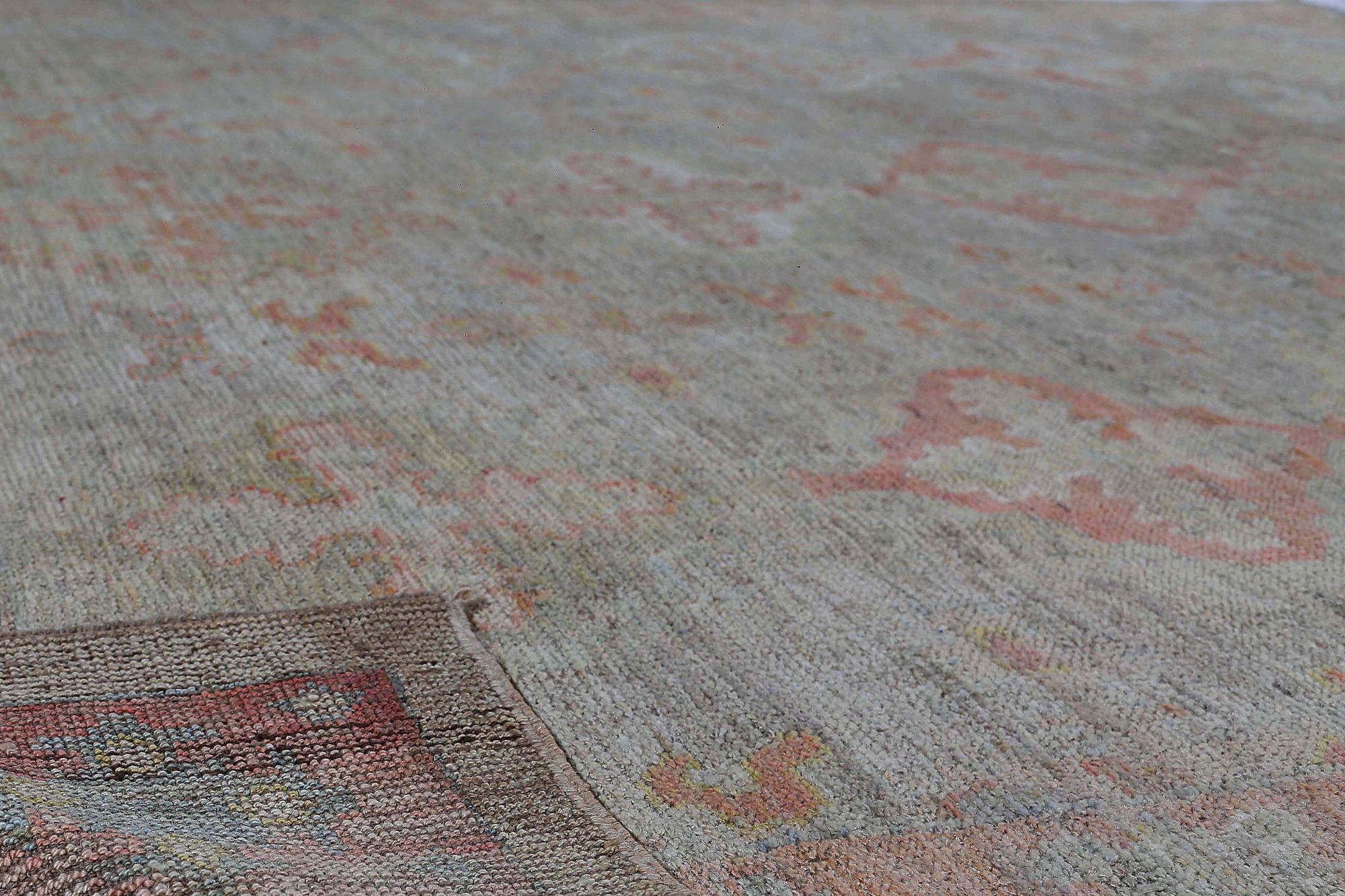 Discover the elegance of Afghanistan Oushak featuring Area Rugs in Circa 1990. Designed with Wool and BrownGreen, this exclusive design is perfect for enhancing your space.