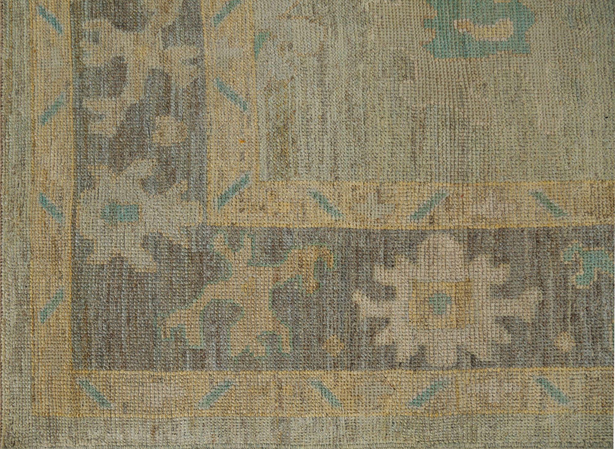Discover the elegance of Afghanistan Oushak featuring Area Rugs in Circa 1990. Designed with Wool and BrownGreenIvoryYellow, this exclusive design is perfect for enhancing your space.