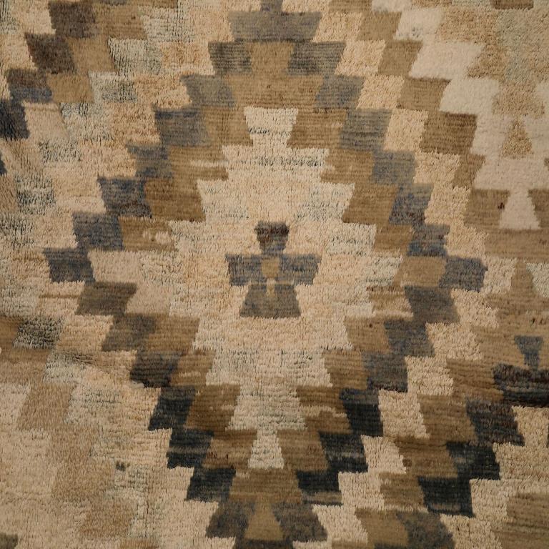 Afghano Tappeti Afghanistan Oushak - Lana Marrone Avorio - 92860 in vendita