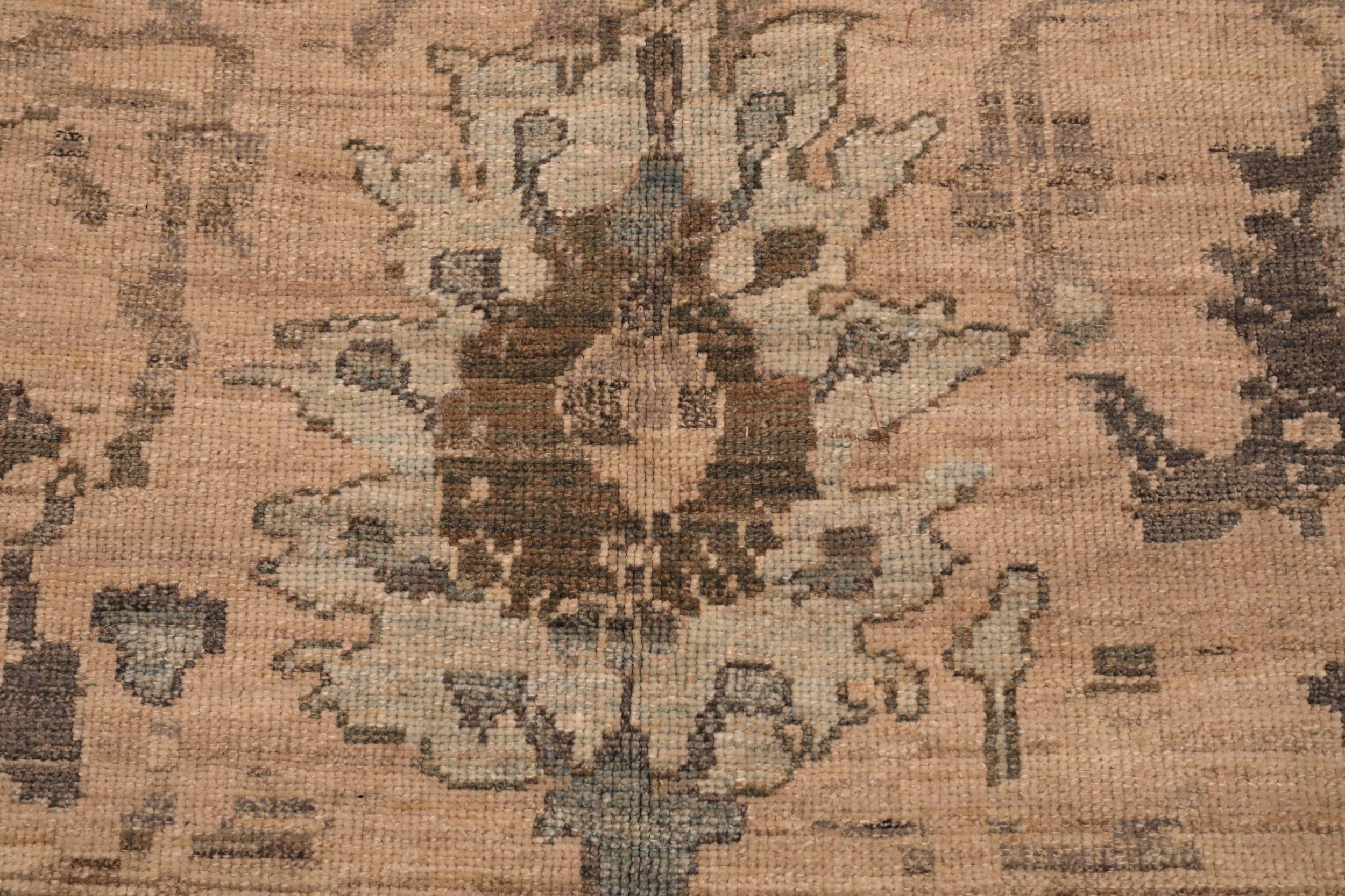 Alfombras de Afganistán Oushak - Lana Marrón Diseño Marfil - 94297 en Excelente estado para la venta en Dallas, TX