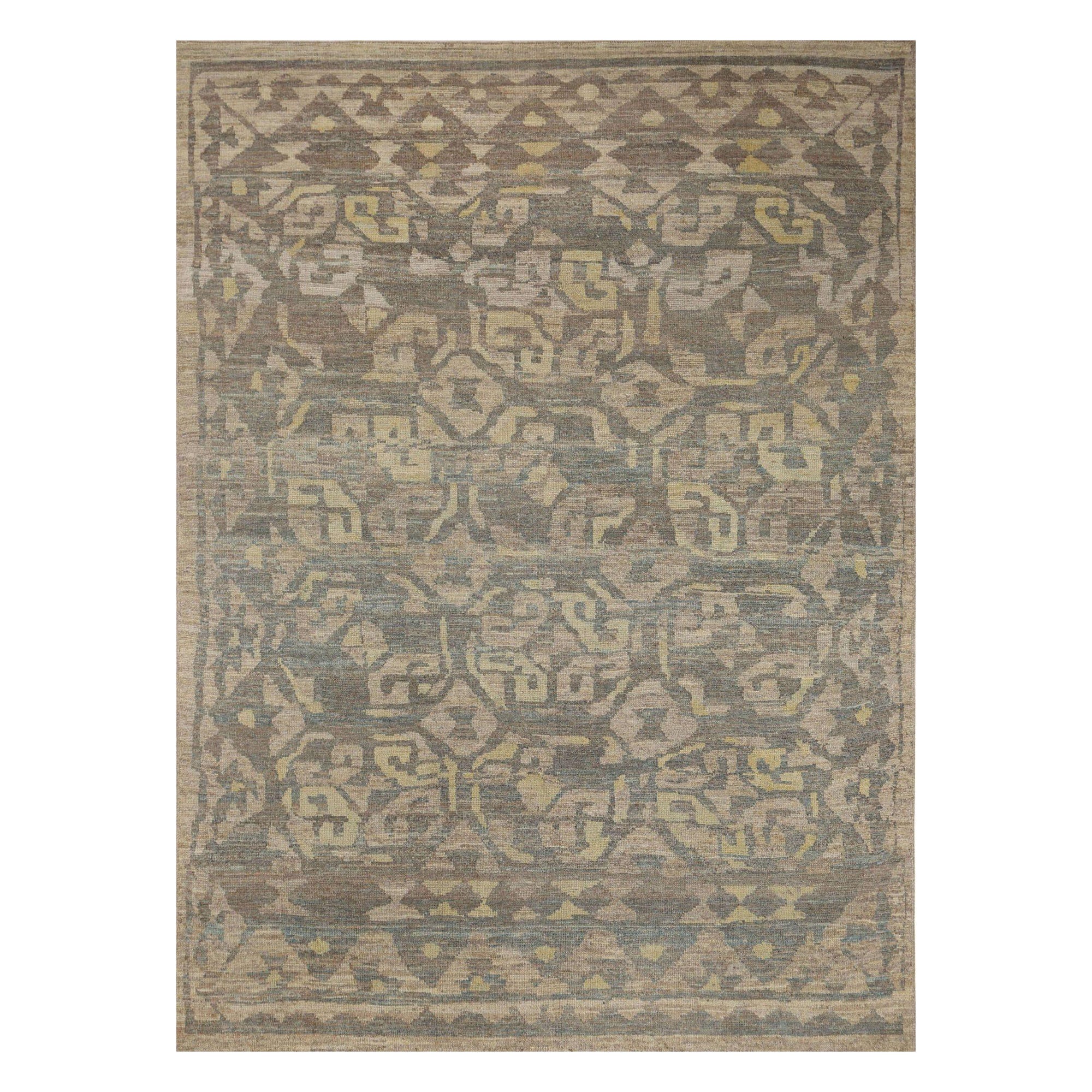 Tappeti Afghanistan Oushak - Lana Marrone Avorio - 95960