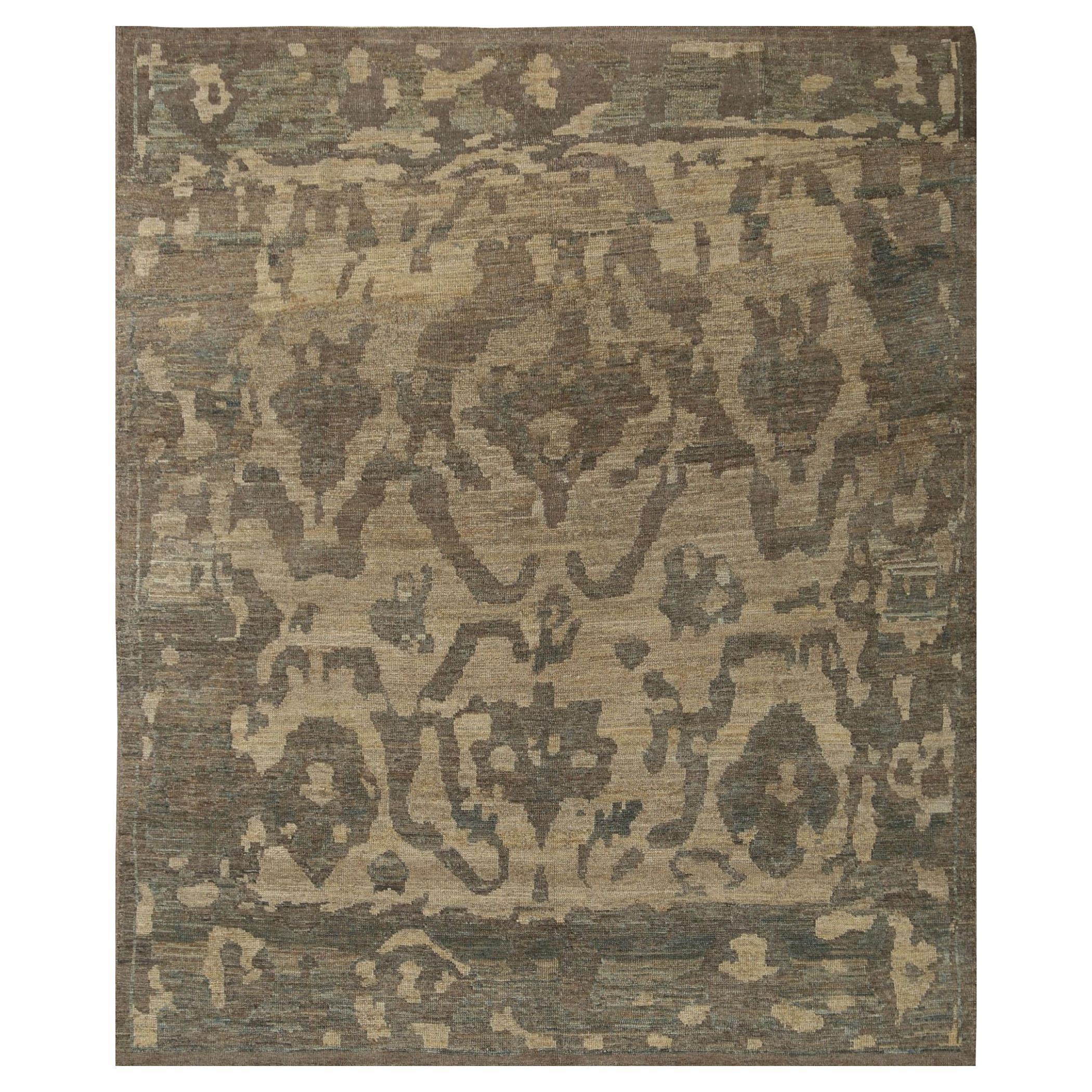 Tappeti Afghanistan Oushak - Lana Marrone Avorio - 96099