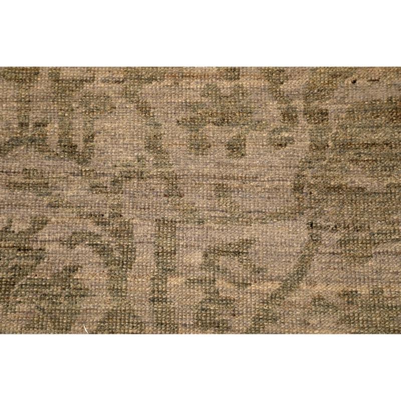 Afghano Tappeti Afghanistan Oushak - Lana Marrone Taupe Design - 94617 in vendita
