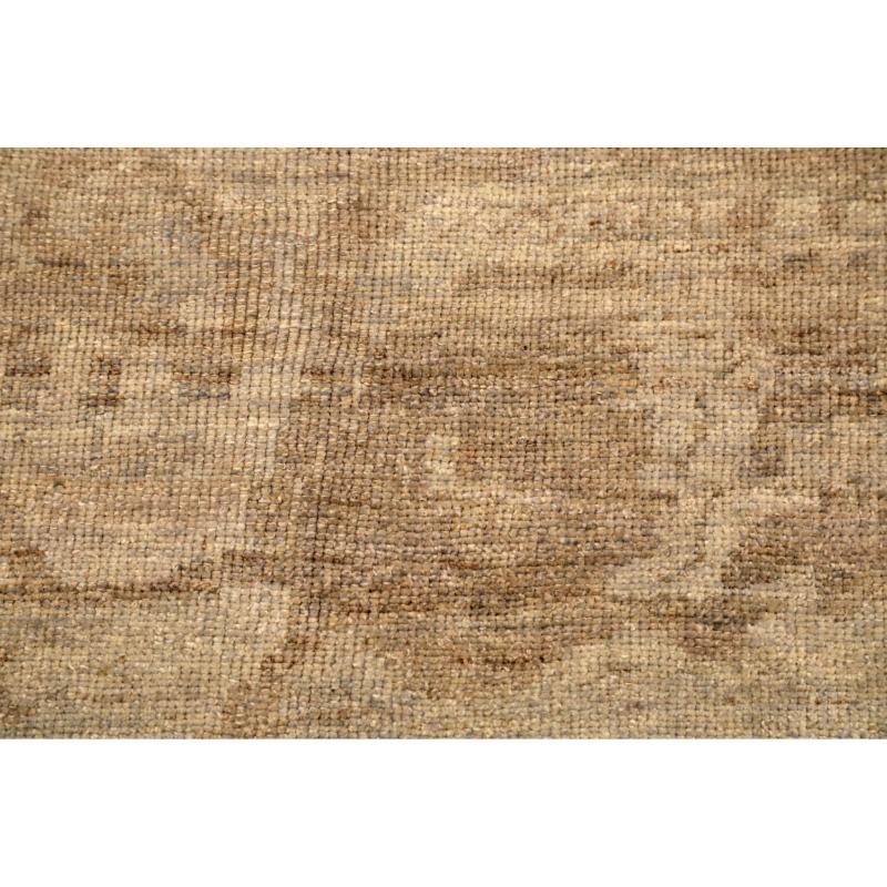 Afghanistan Oushak Area Rugs - Wolle Brown Taupe Design - 94620 (Afghanisch) im Angebot