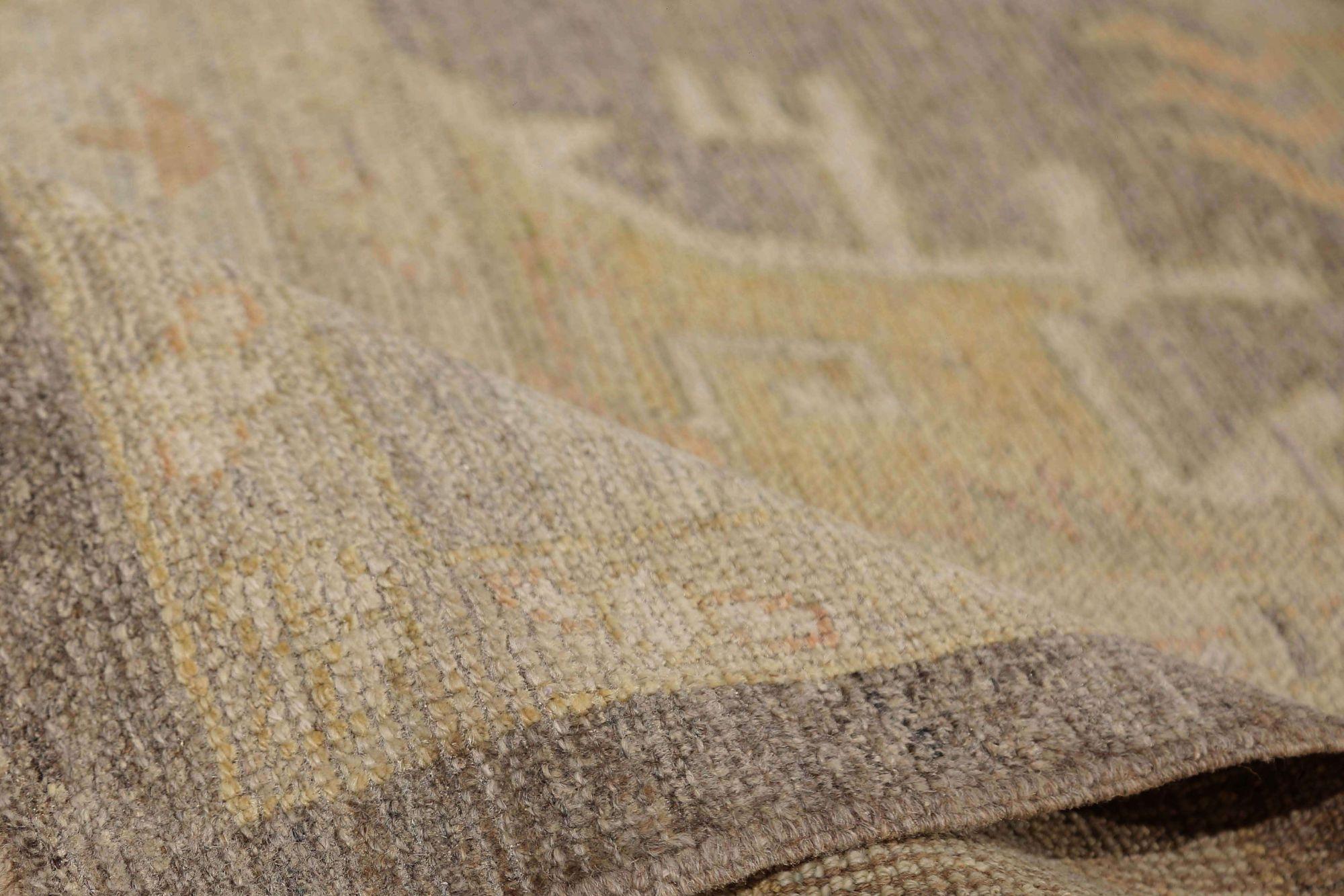 Afghano Tappeti Afghanistan Oushak - Lana Marrone Disegno Terracotta - 95846 in vendita