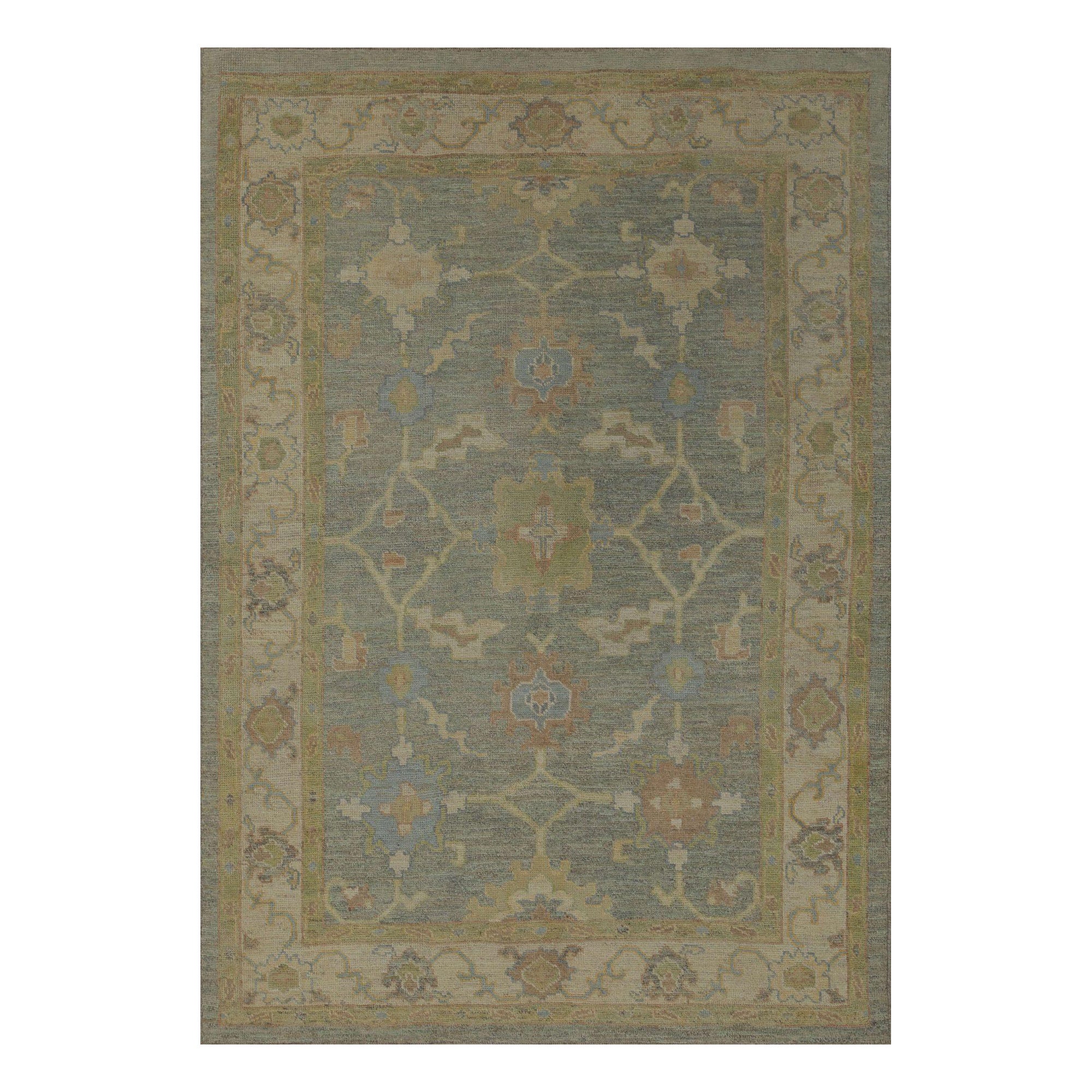 Oushak-Teppiche aus Afghanistan - Wolle in Grau mit Muster - 96048