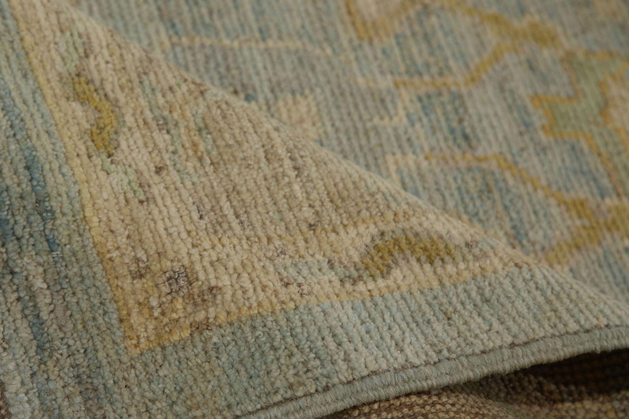 Oushak-Teppiche aus Afghanistan - Wolle in Grau mit Muster - 96080 (Afghanisch) im Angebot