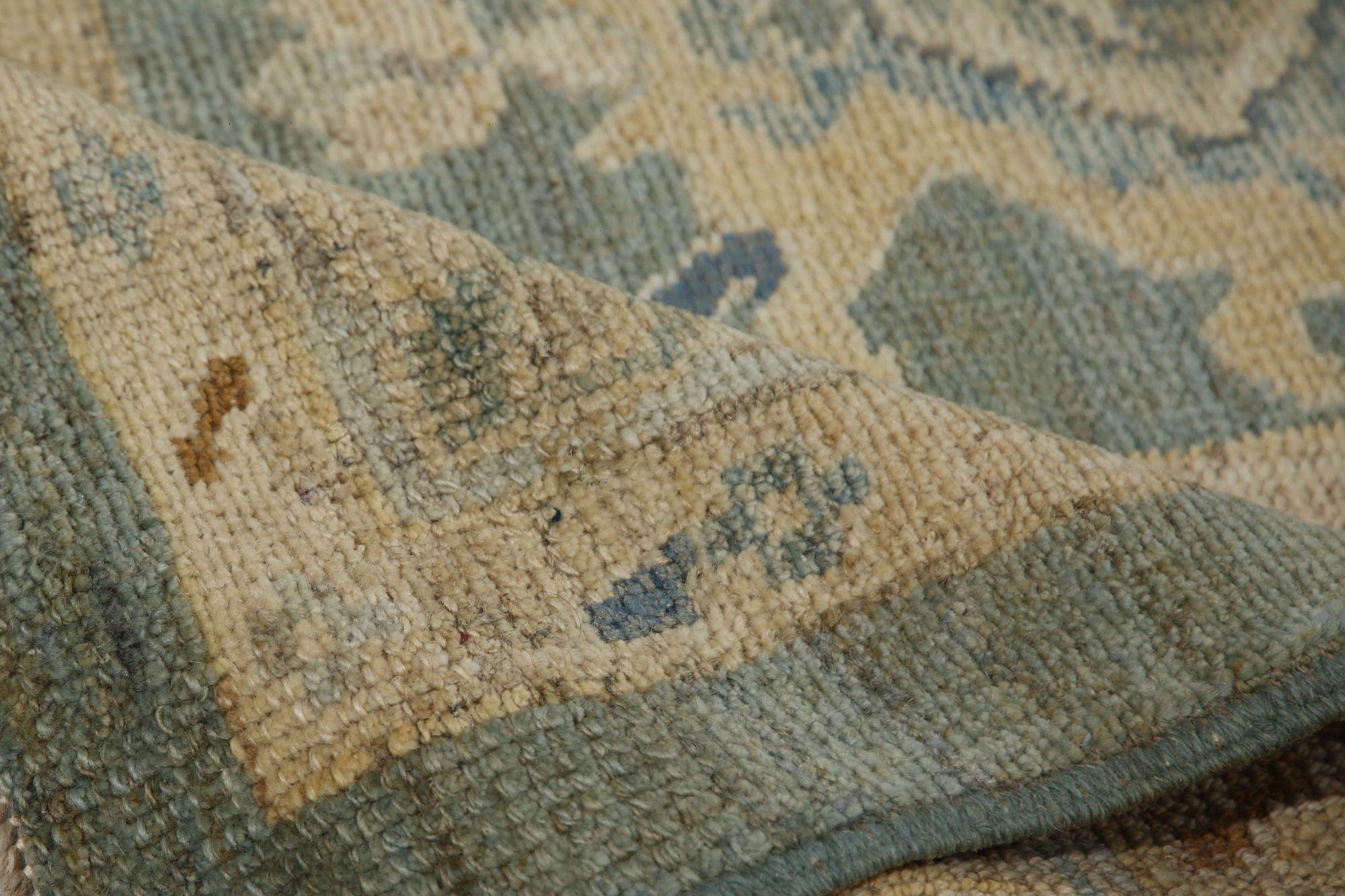 Oushak-Teppiche aus Afghanistan - Wolle in Grau mit Muster - 96118 im Zustand „Hervorragend“ im Angebot in Dallas, TX