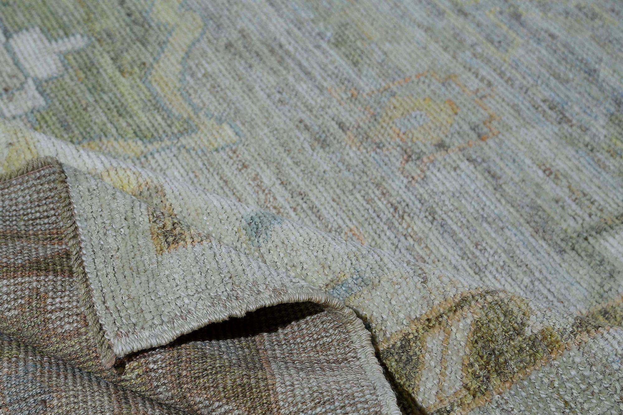 Oushak-Teppiche aus Afghanistan - Wolle in Grau mit Muster - 97272 (Stammeskunst) im Angebot