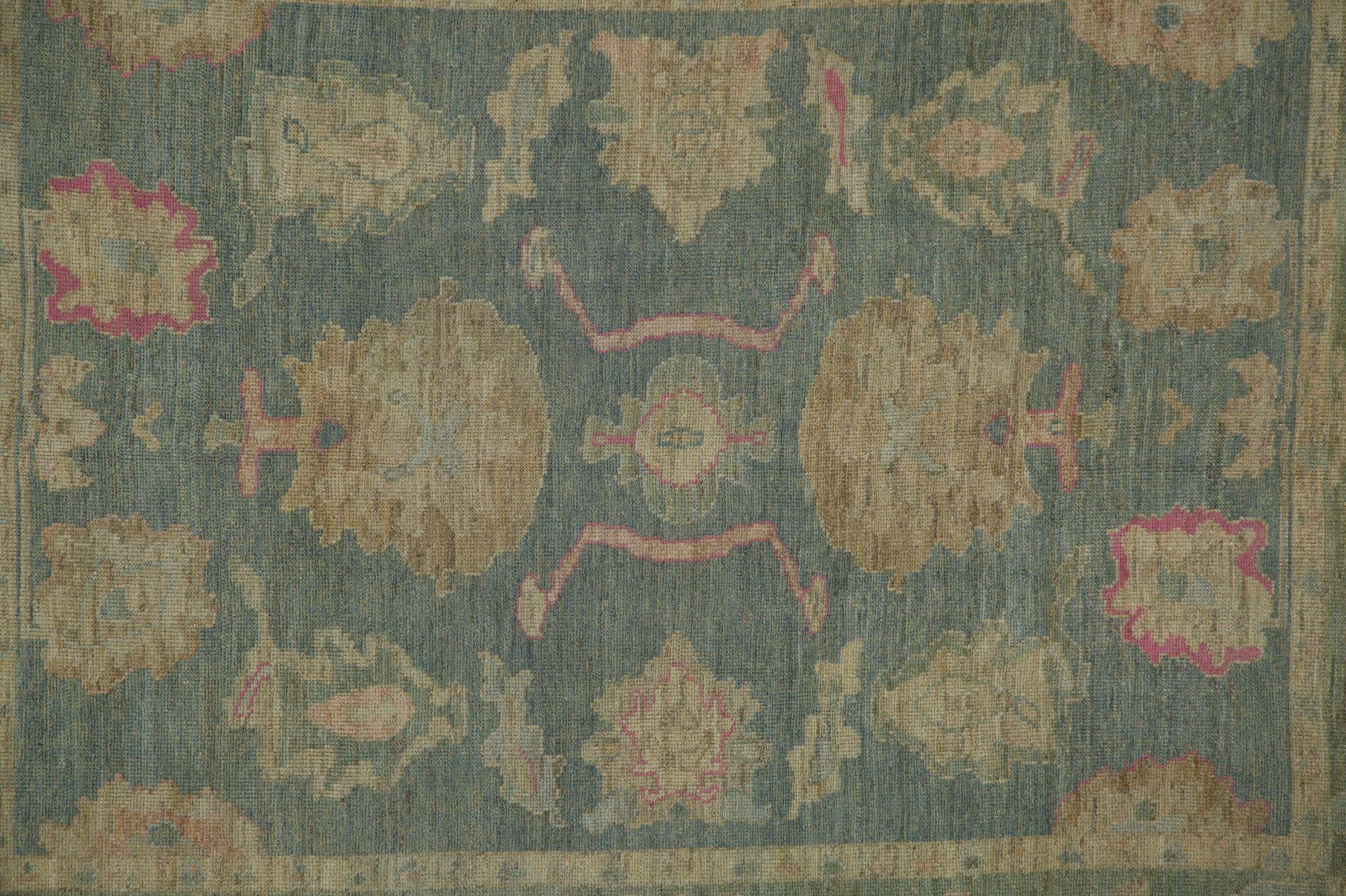 Discover the elegance of Afghanistan Oushak featuring Area Rugs in Circa 1990. Designed with Wool and GrayGreenIvoryPink, this exclusive design is perfect for enhancing your space.