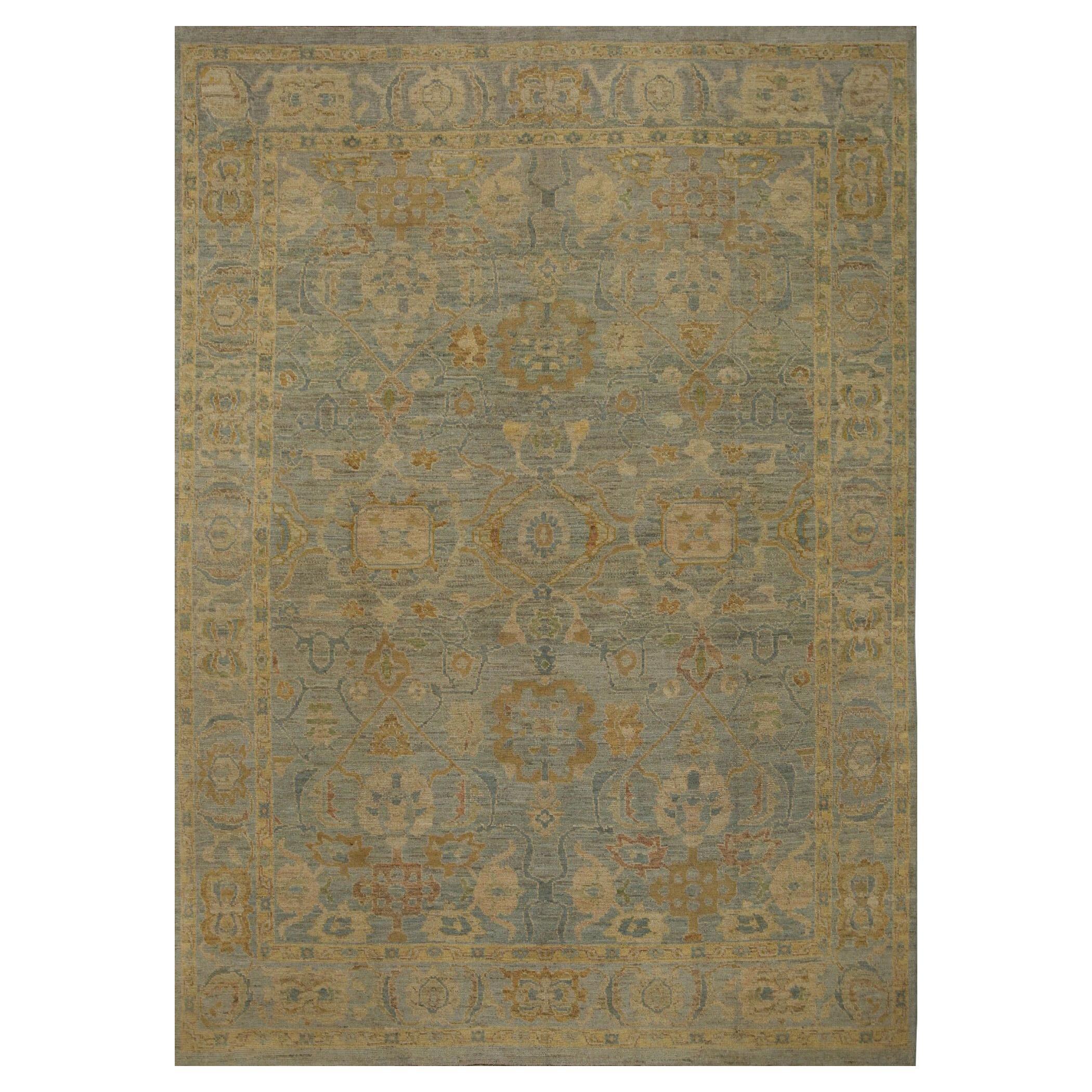Afghanistan Oushak Area Rugs - Wolle Grau Gelb Design - 96108