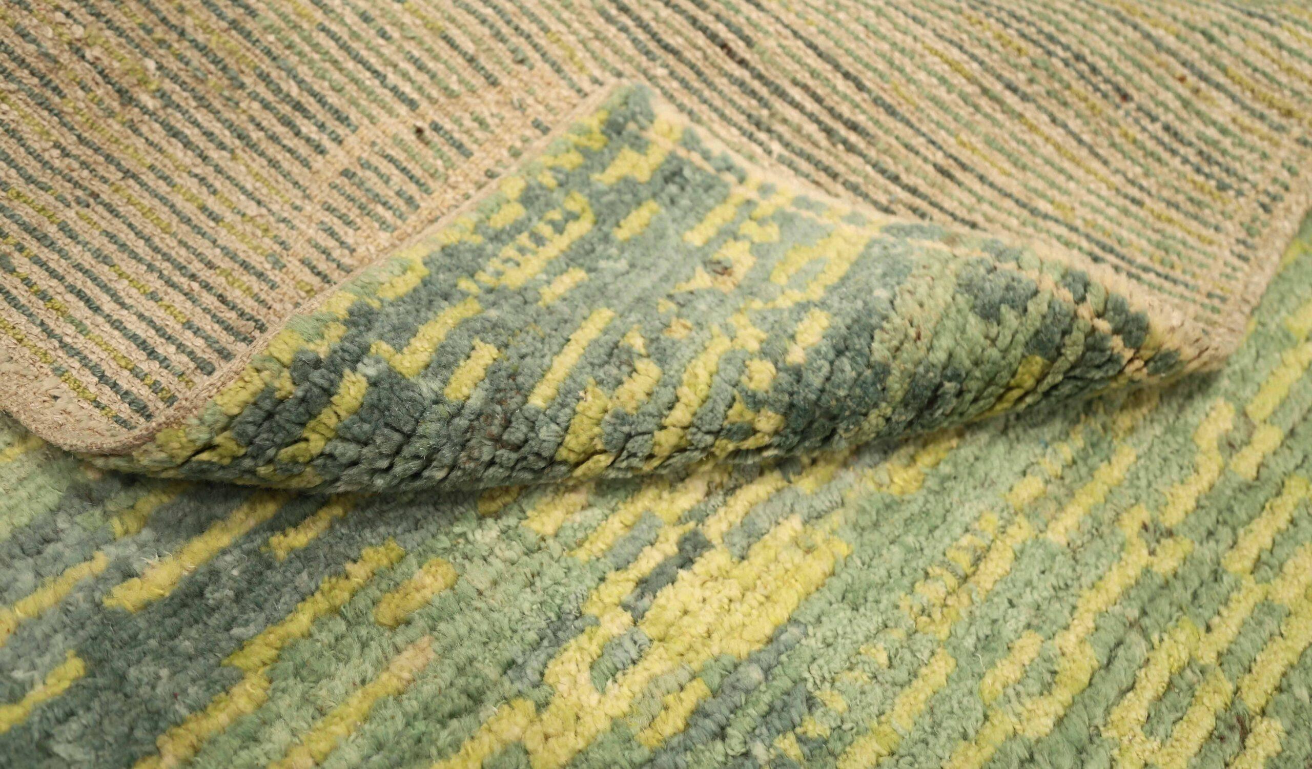 Alfombras de Afganistán Oushak - Lana Diseño Verde - 92872 Afgano en venta