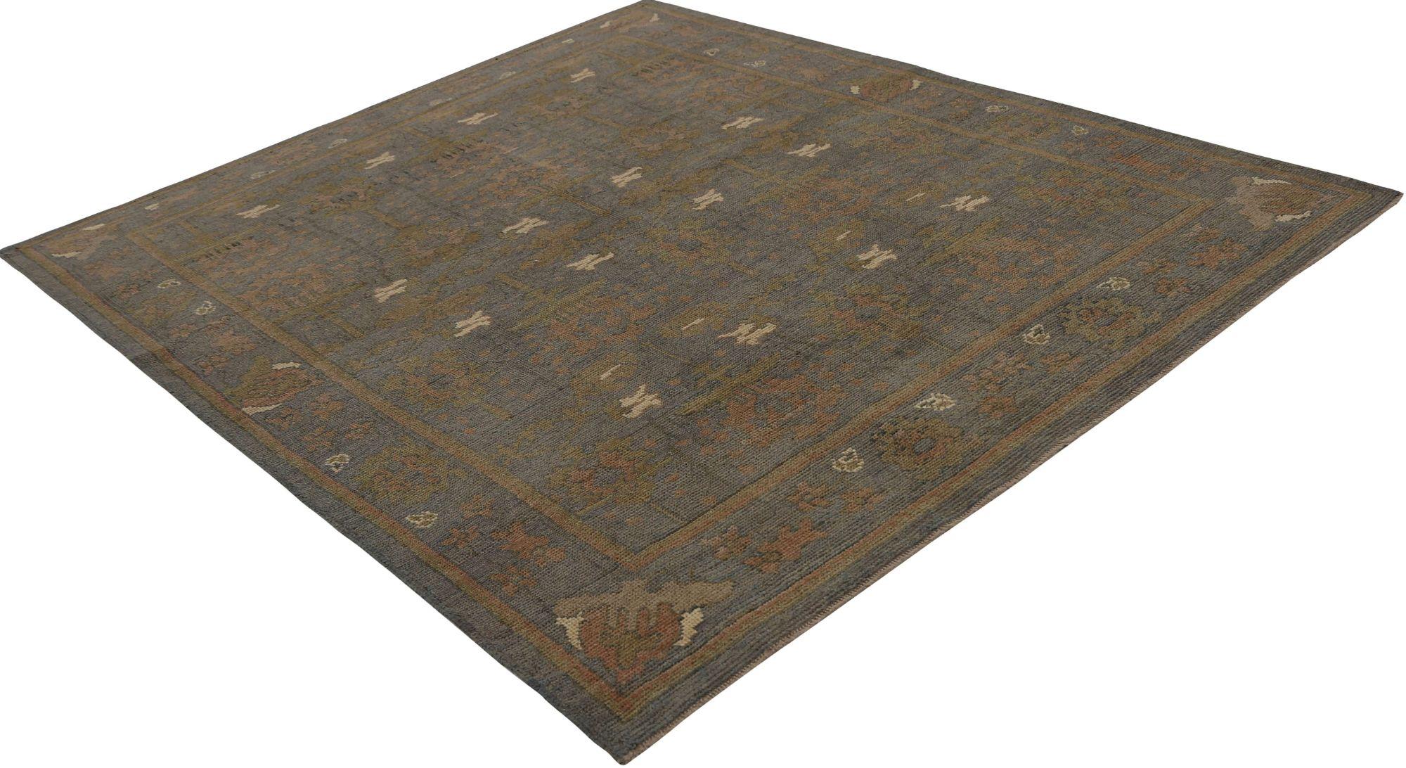 Afghanistan Oushak-Teppiche - Wolle in Grün und Rosa mit Reversdesign - 96049 (Stammeskunst) im Angebot
