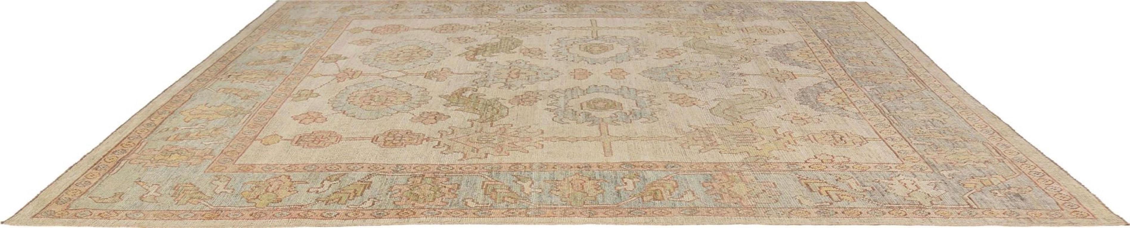 Alfombras de Afganistán Oushak - Lana Diseño Marfil - 95749 Anudado a mano en venta