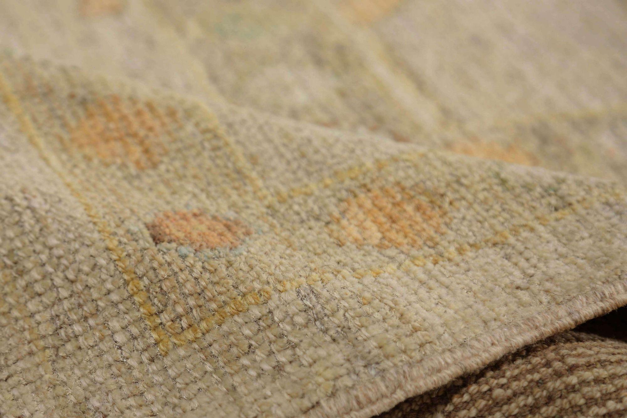 Oushak-Teppiche aus Afghanistan - Wolle in elfenbeinfarbenem Design - 95839 (Stammeskunst) im Angebot