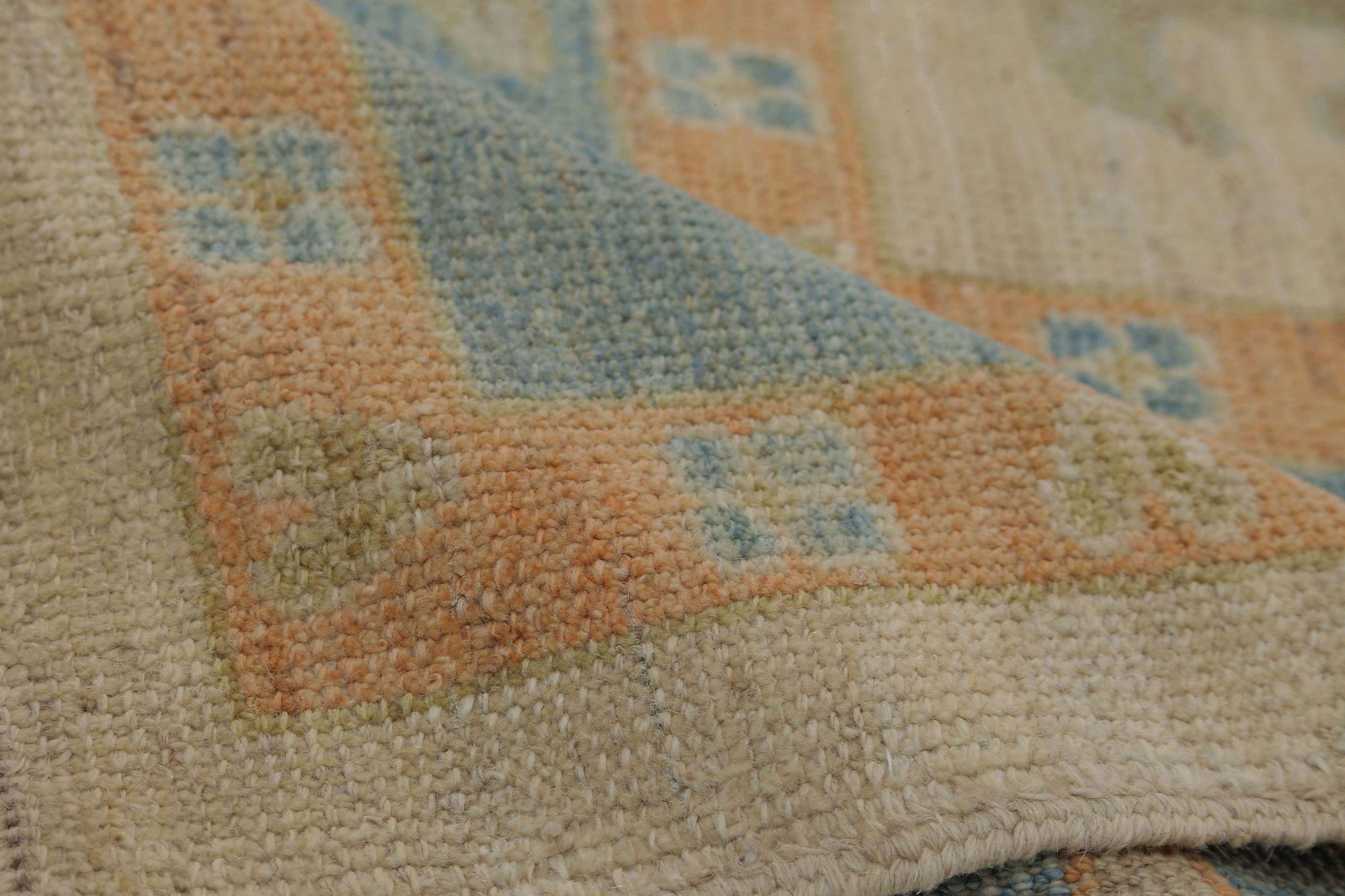 Oushak-Teppiche aus Afghanistan - Wolle in elfenbeinfarbenem Design - 96030 im Zustand „Hervorragend“ im Angebot in Dallas, TX