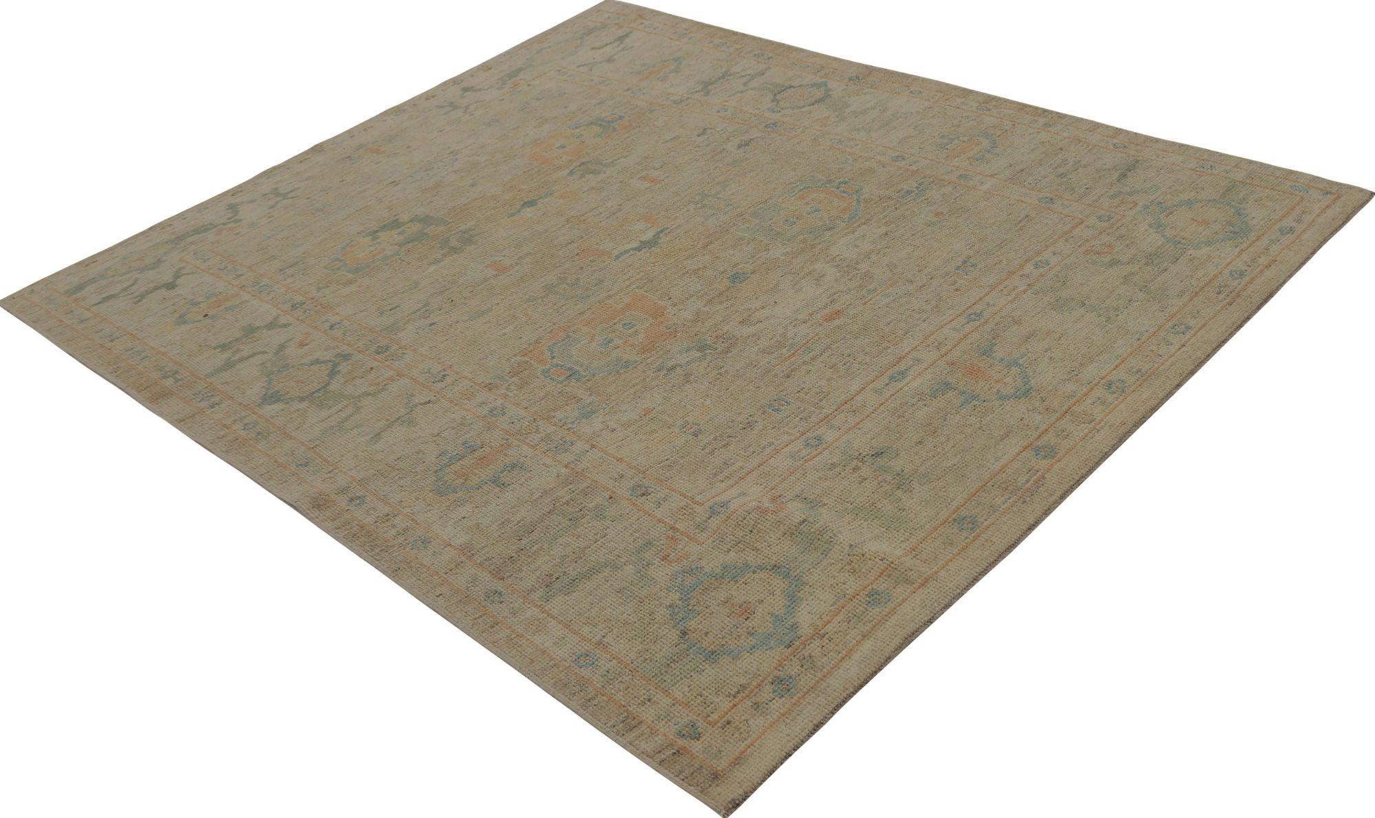 Oushak-Teppiche aus Afghanistan - Wolle in elfenbeinfarbenem Design - 96050 (Stammeskunst) im Angebot